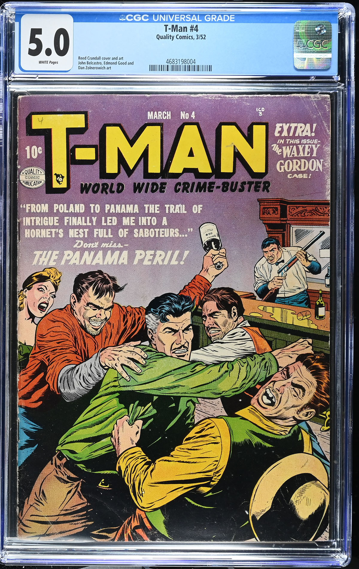 T-Man #4 CGC 5.0 w