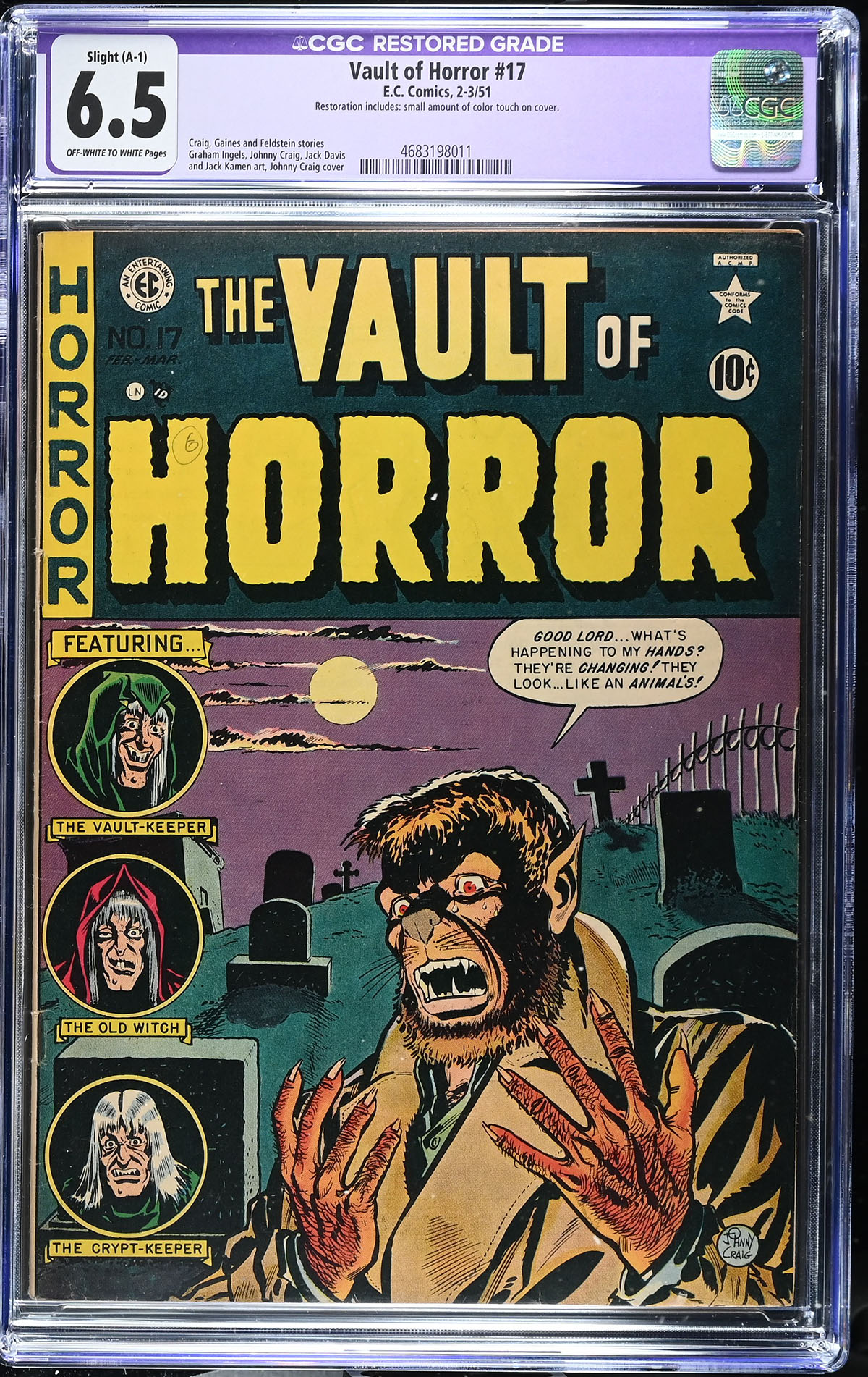 Vault of Horror #17 CGC 6.5 ow/w