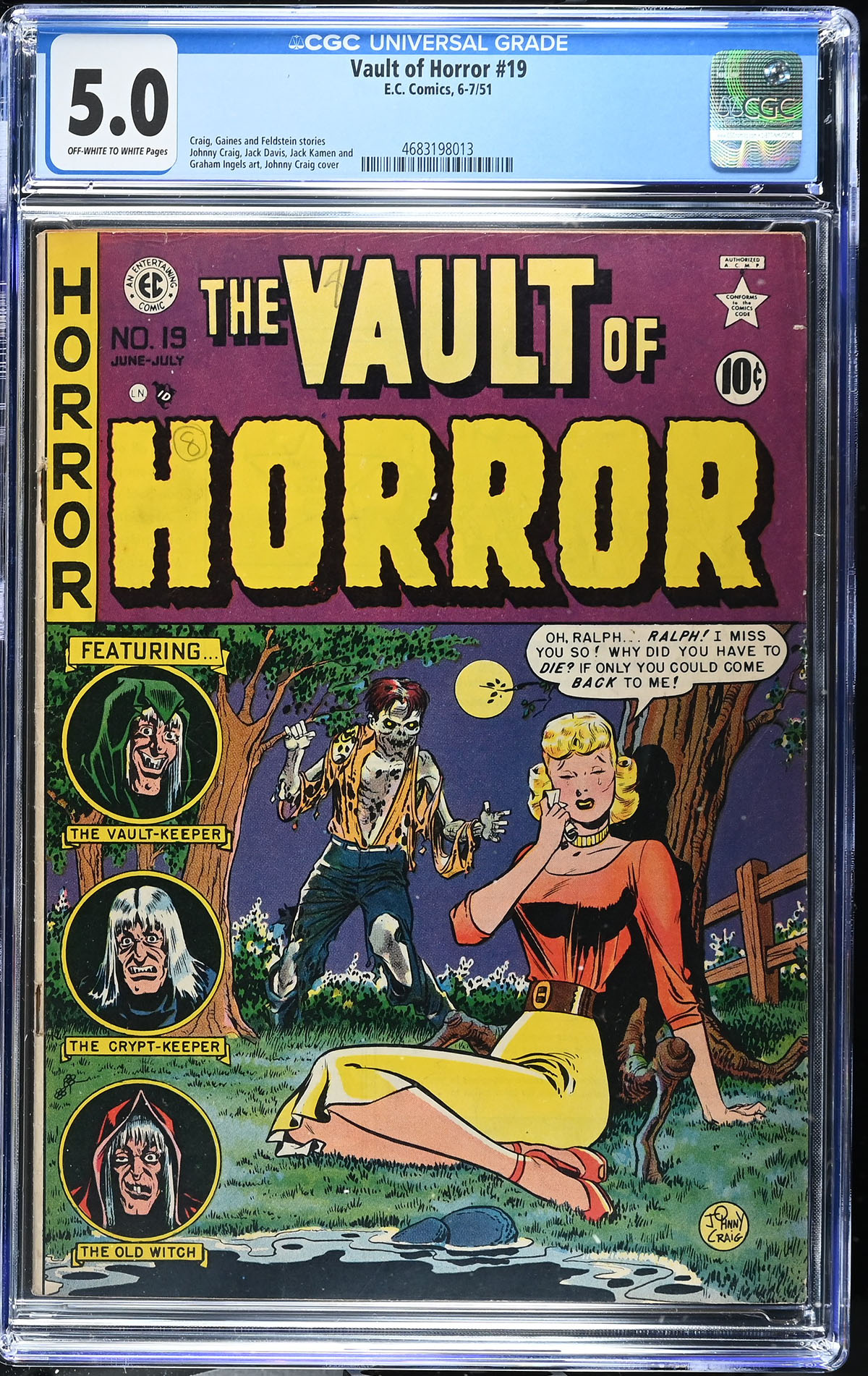 Vault of Horror #19 CGC 5.0 ow/w