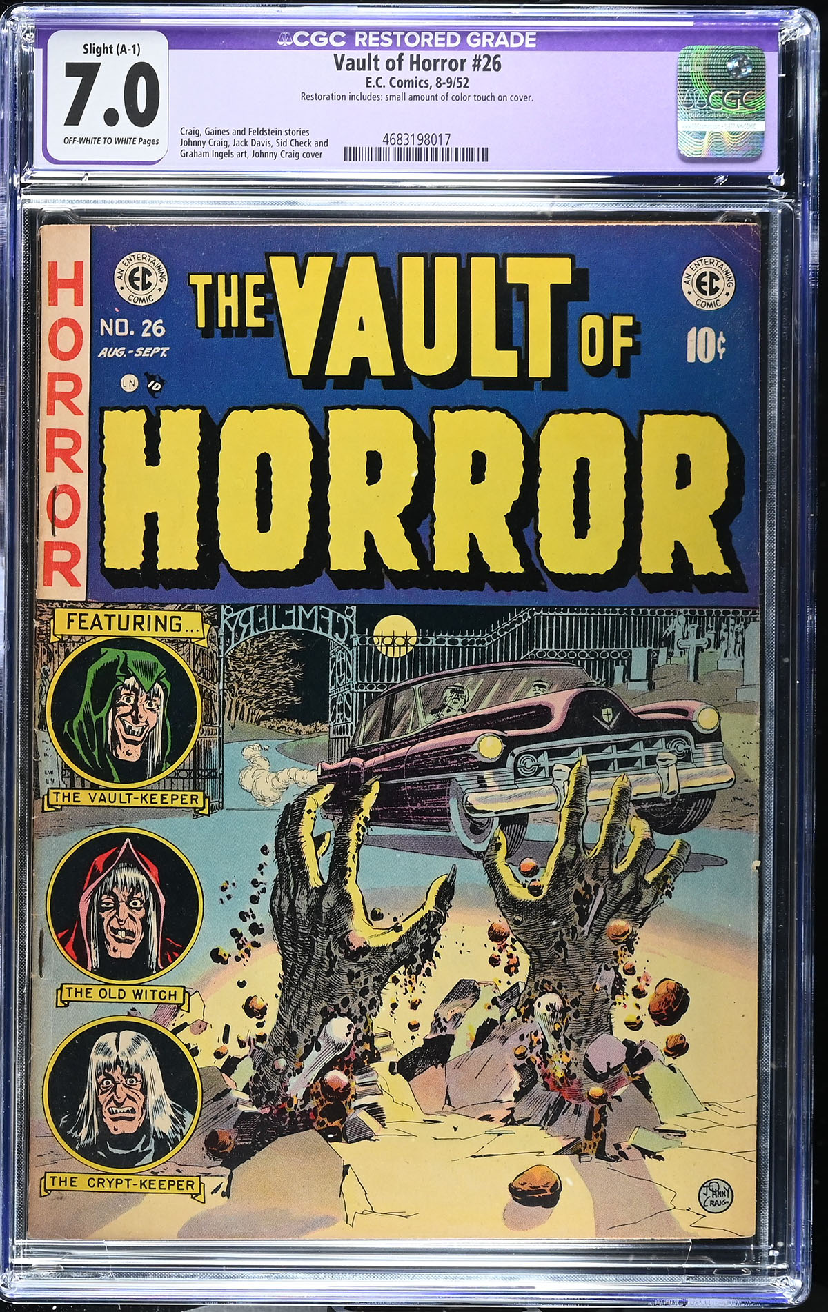 Vault of Horror #26 CGC 7.0 ow/w