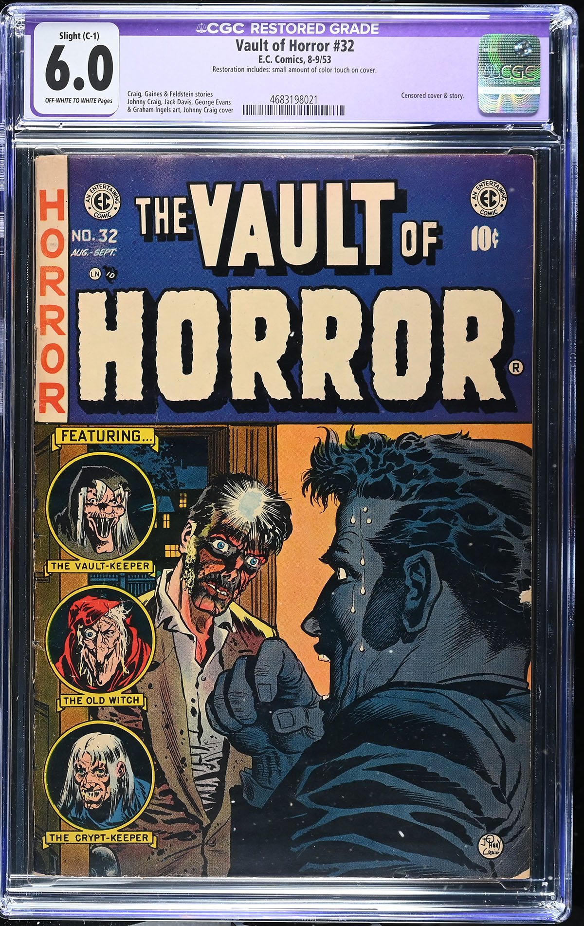 Vault of Horror #32 CGC 6.0 ow/w