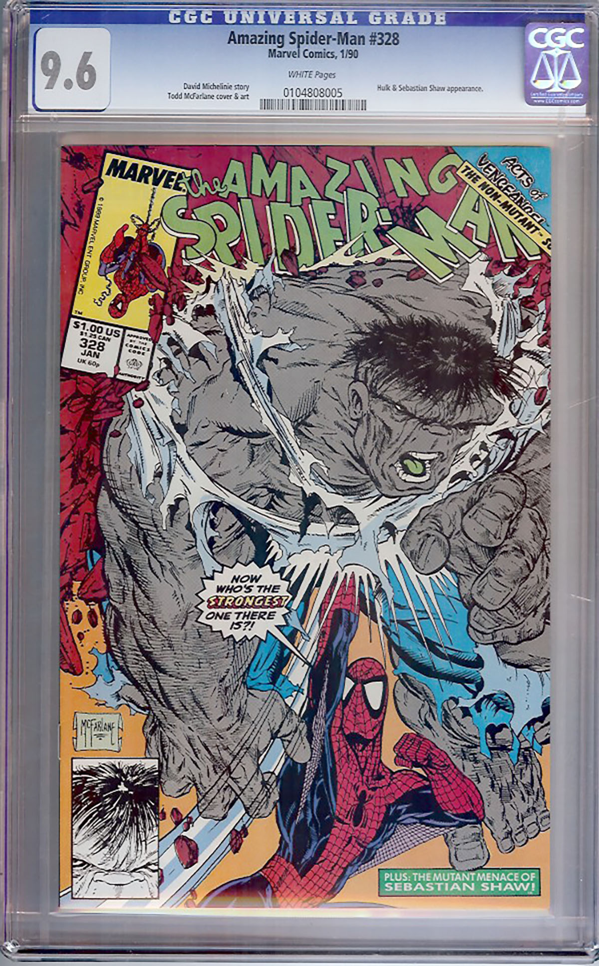 Amazing Spider-Man #328 CGC 9.6 w