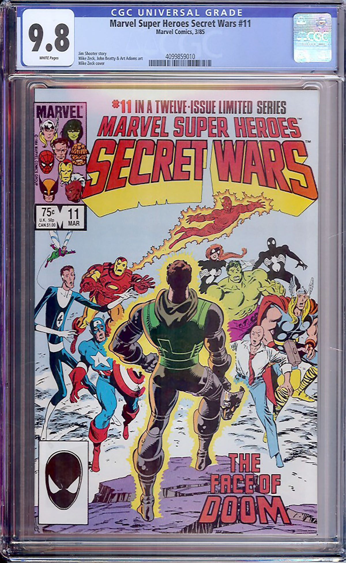 Marvel Super Heroes Secret Wars #11 CGC 9.8 w