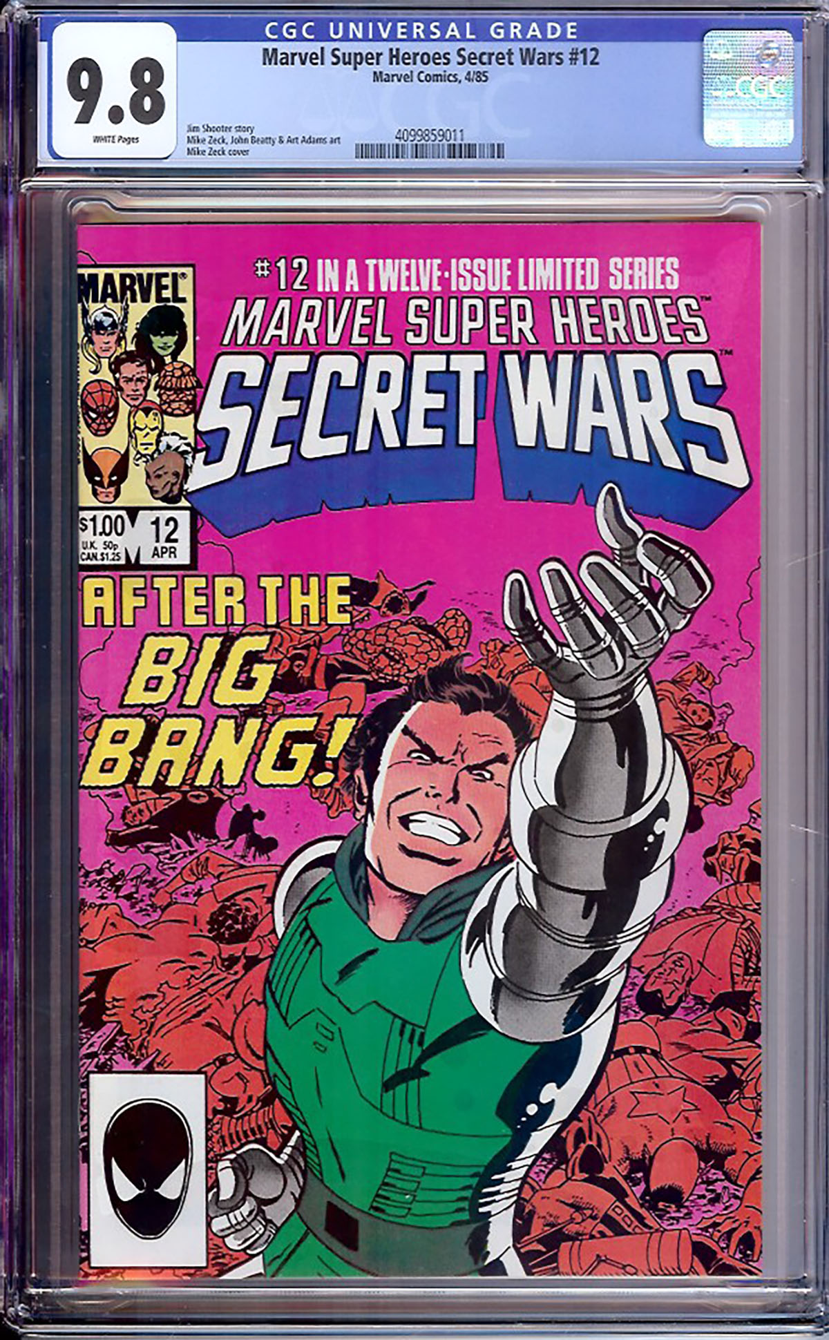 Marvel Super Heroes Secret Wars #12 CGC 9.8 w