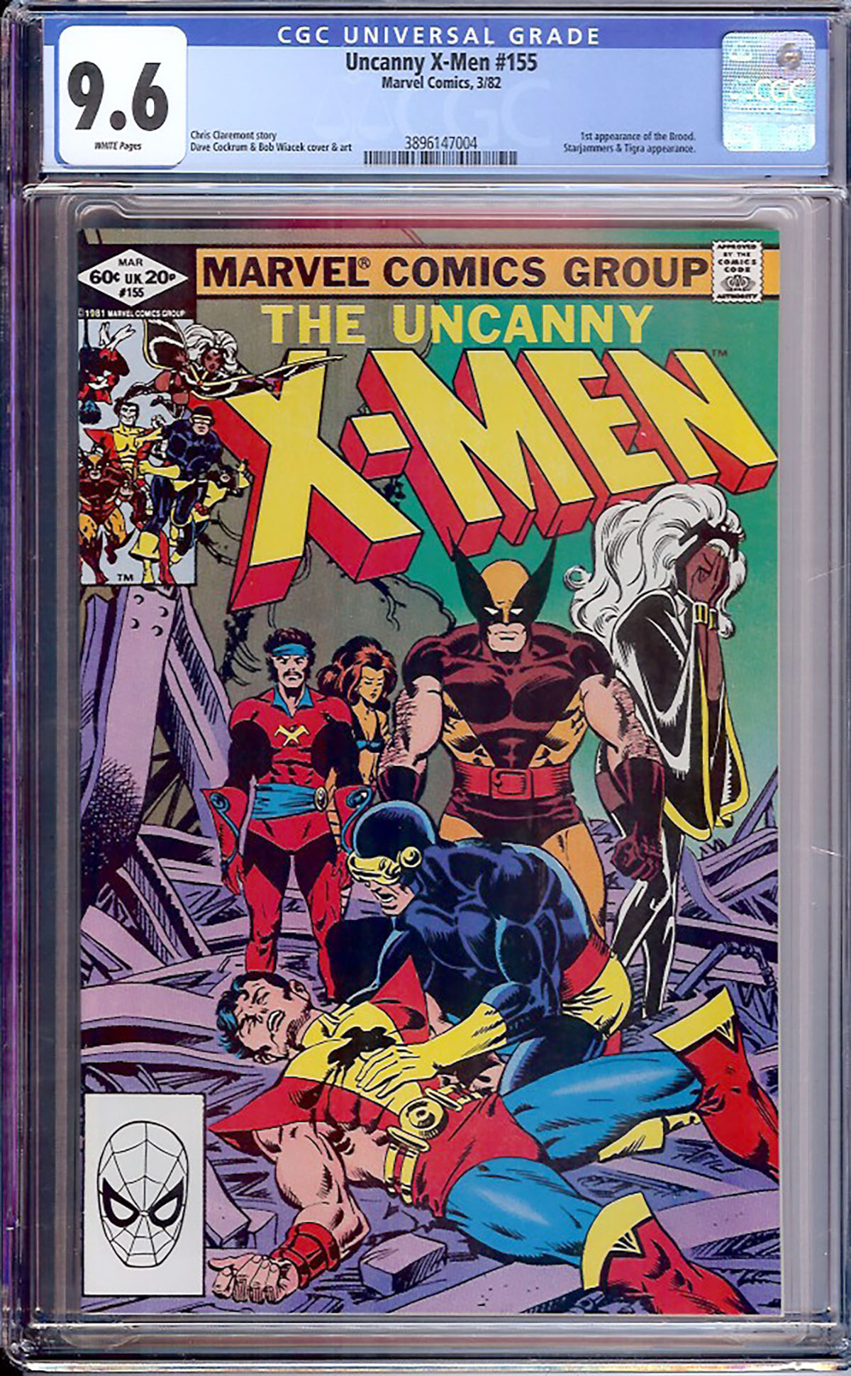Uncanny X-Men #155 CGC 9.6 w