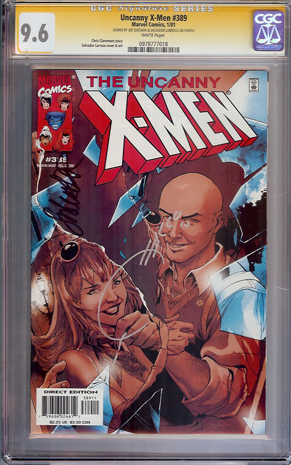 Uncanny X-Men #389 CGC 9.6 w CGC Signature SERIES