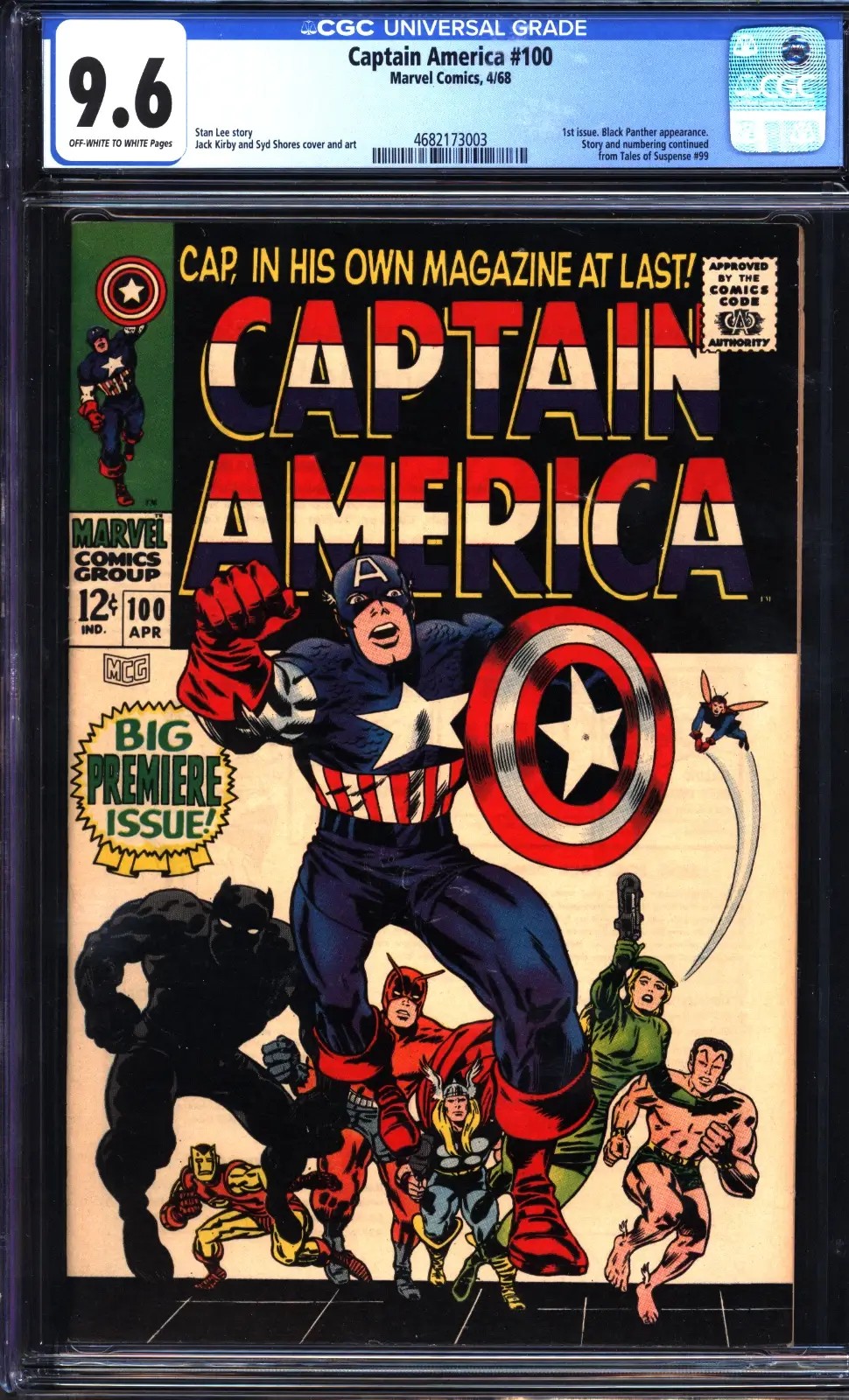 Captain America #100 CGC 9.6 ow/w