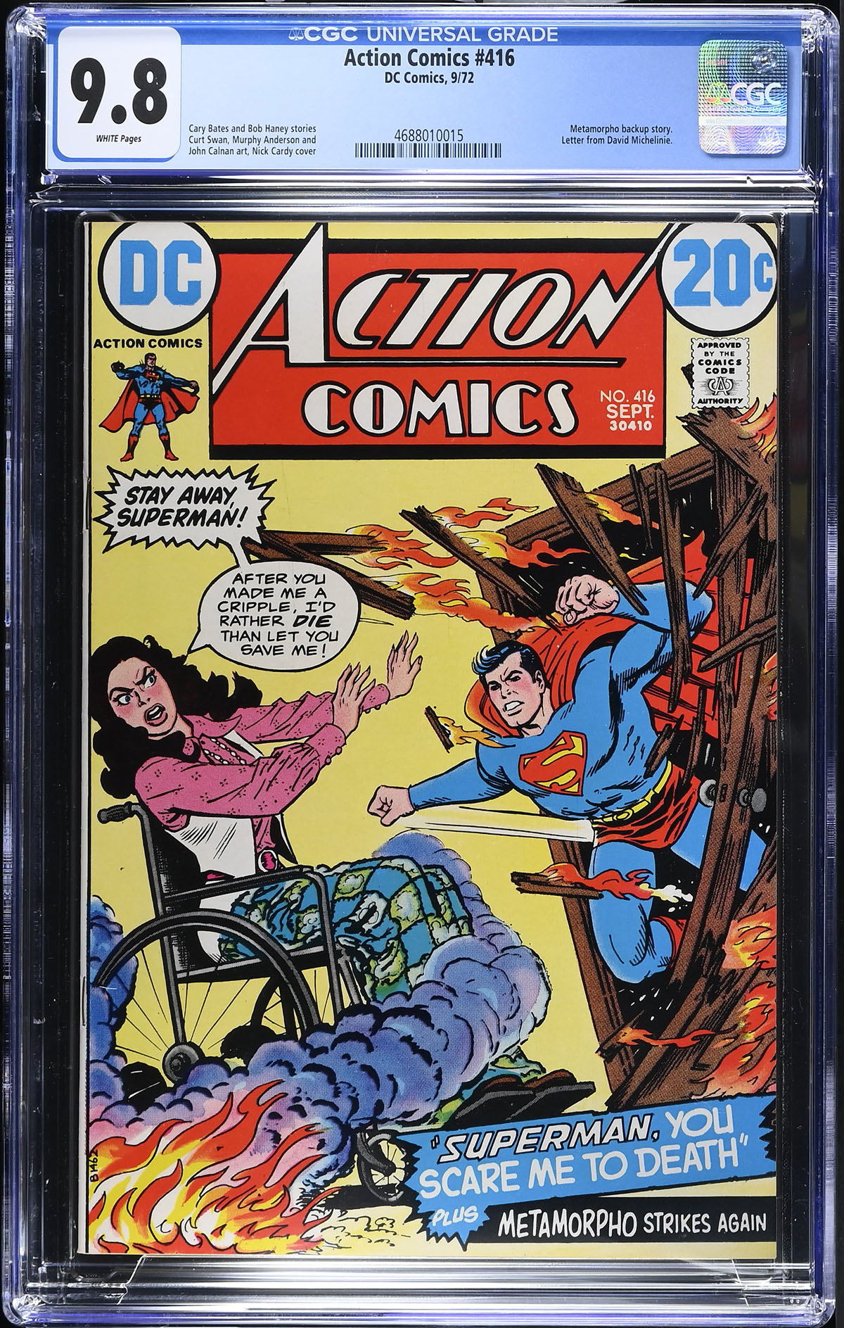 Action Comics #416 CGC 9.8 w