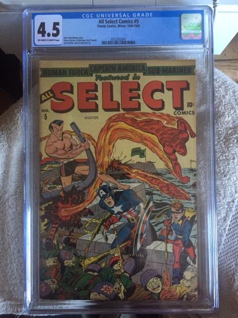 All Select Comics #5 CGC 4.5 ow/w