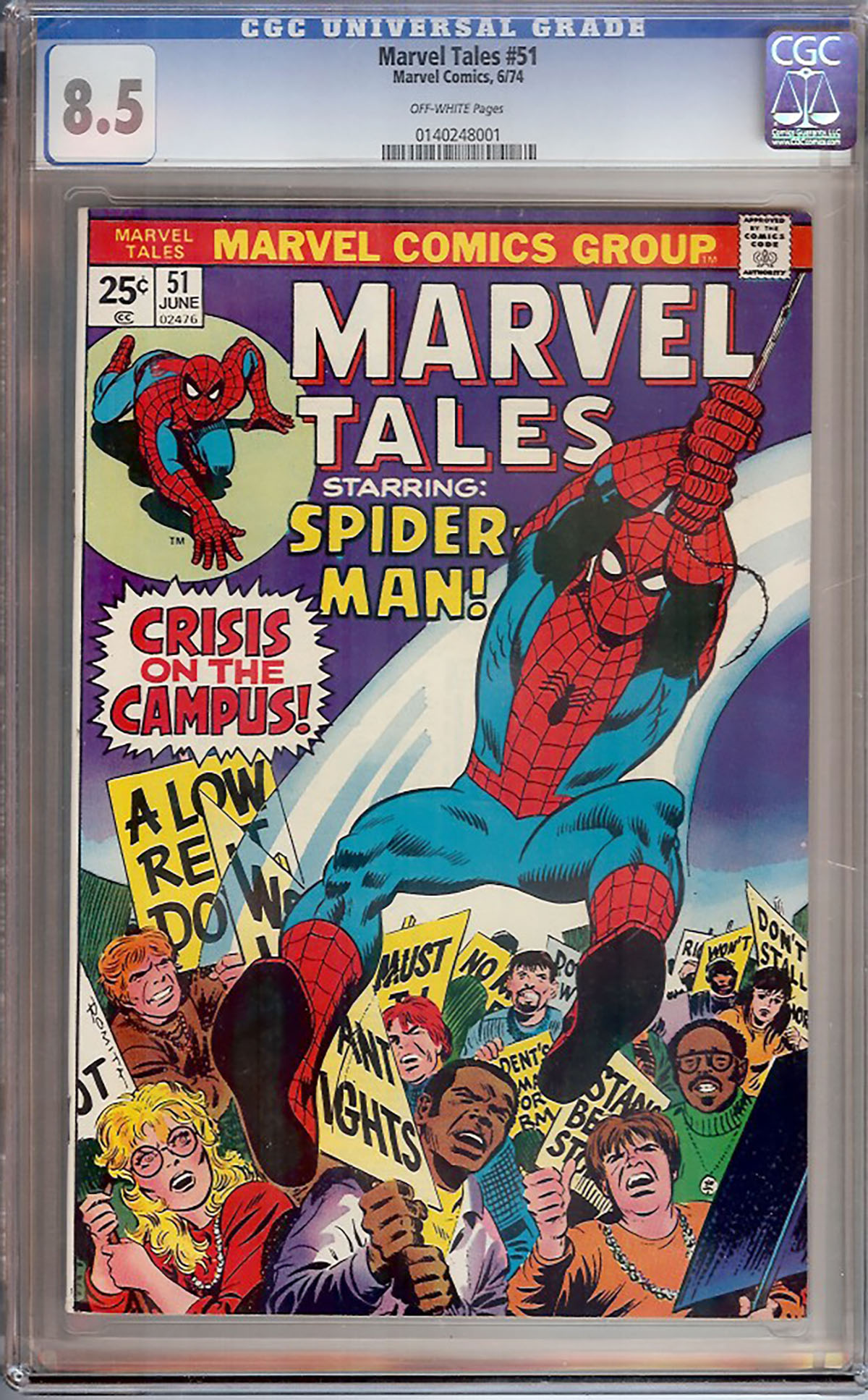 Marvel Tales #51 CGC 8.5 ow