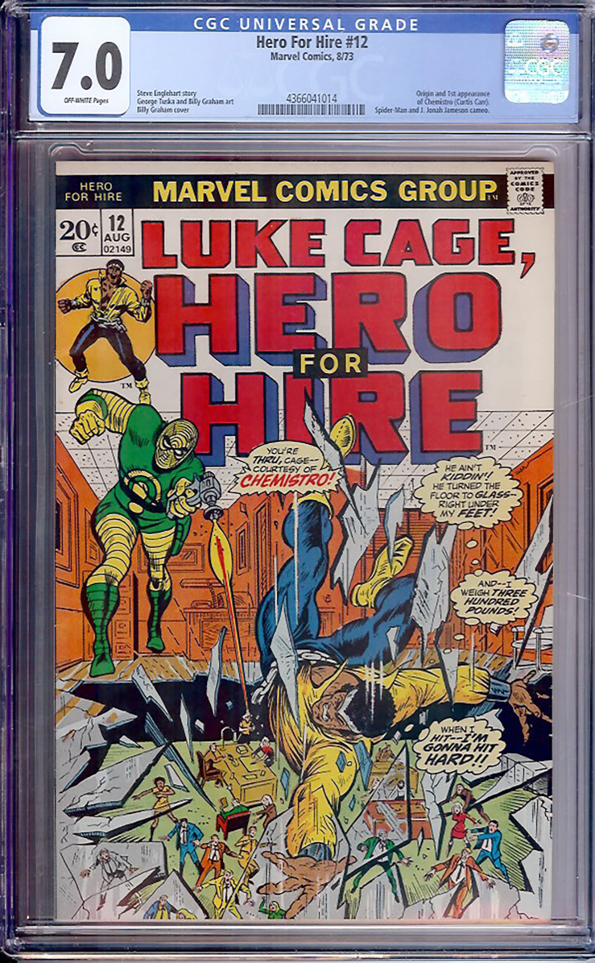 Hero For Hire #12 CGC 7.0 ow