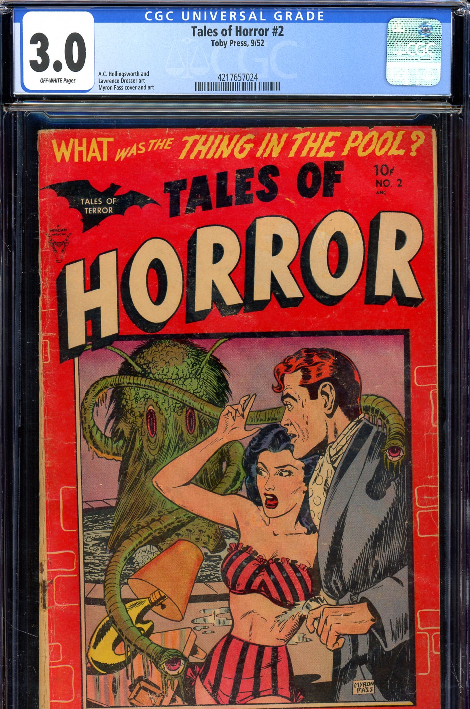 Tales of Horror #2 CGC 3.0 ow