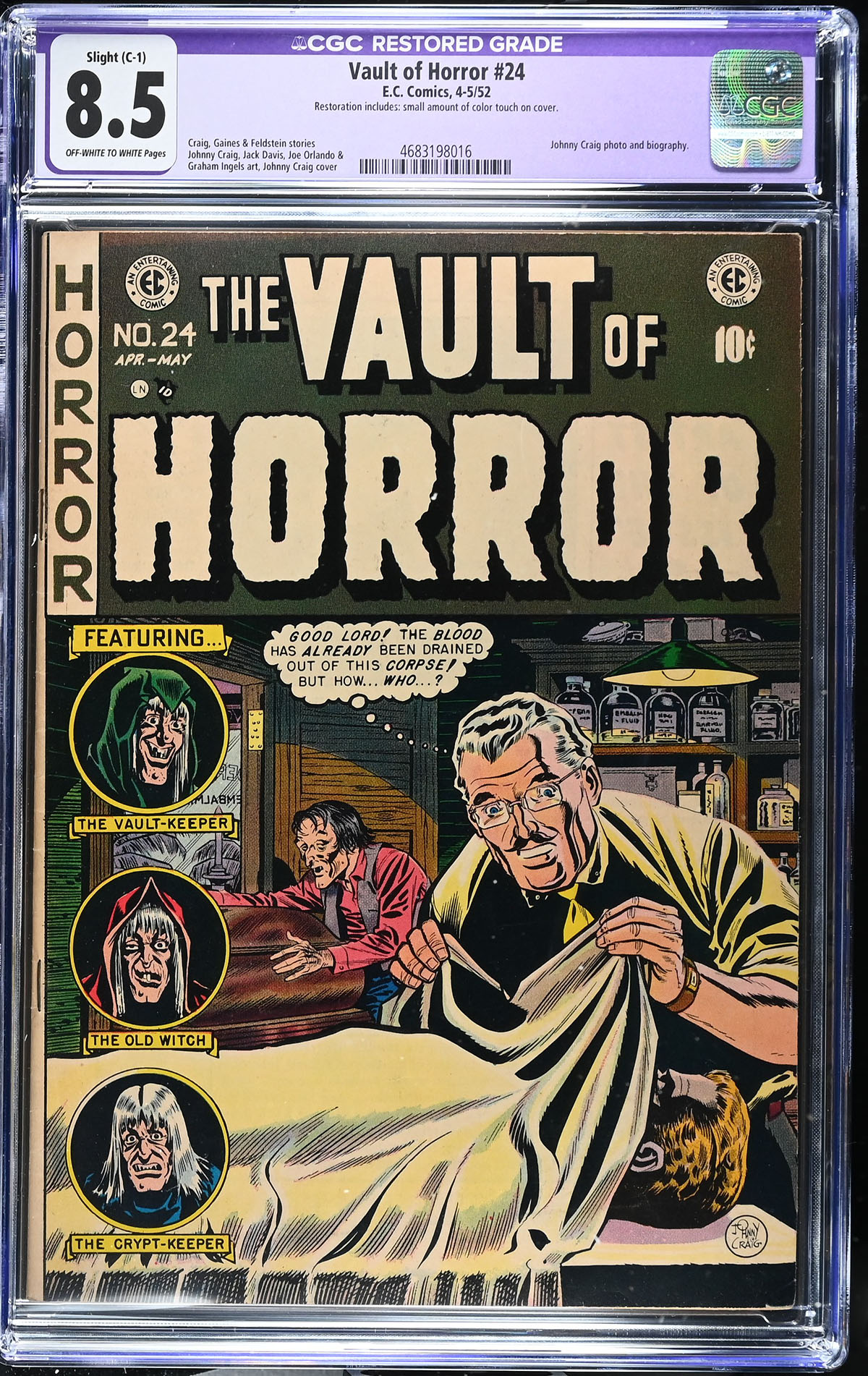 Vault of Horror #24 CGC 8.5 ow/w