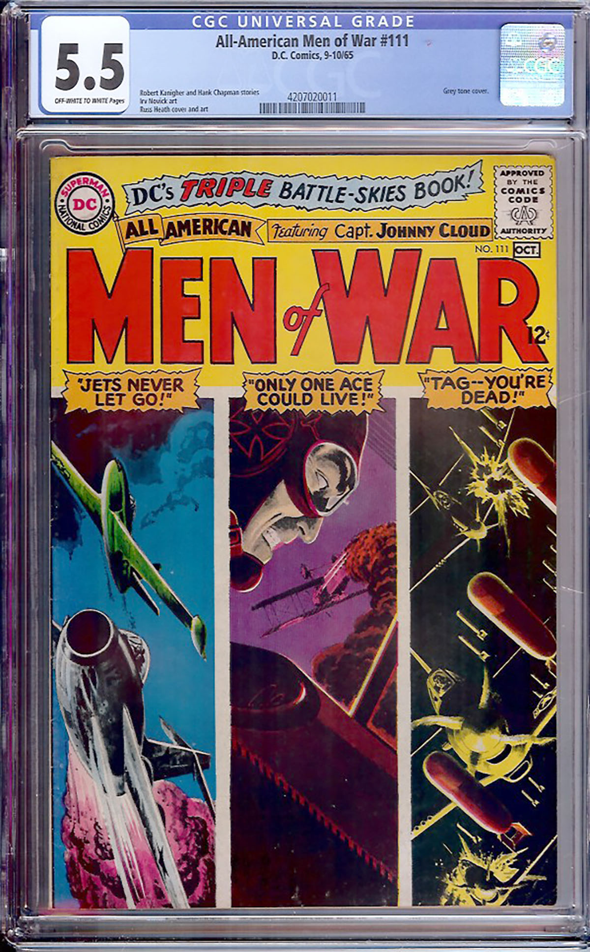 All-American Men of War #111 CGC 5.5 ow/w