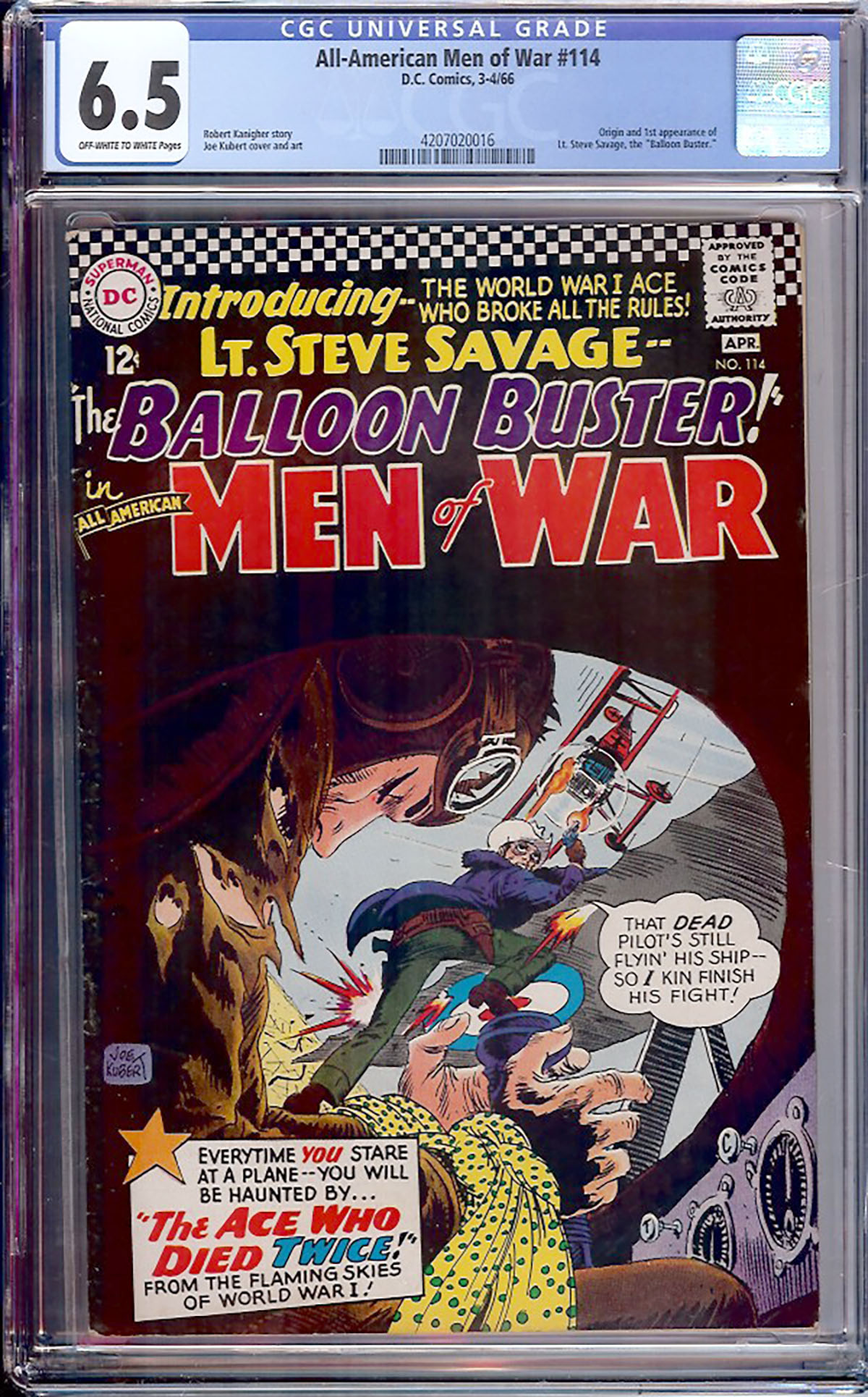 All-American Men of War #114 CGC 6.5 ow/w