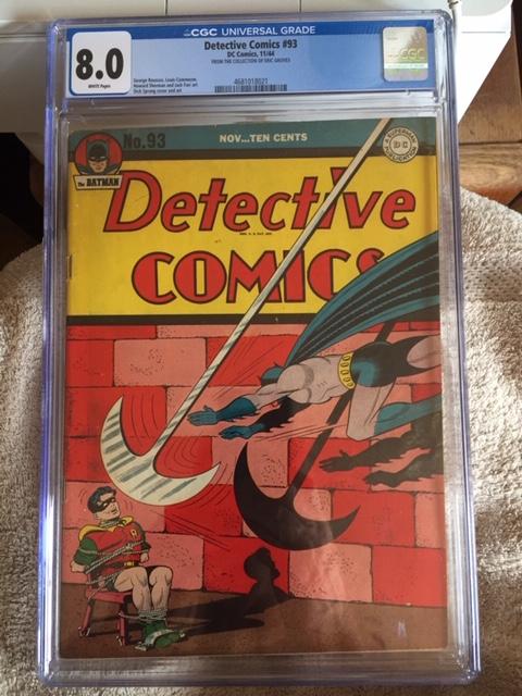 Detective Comics #93 CGC 8.0 w