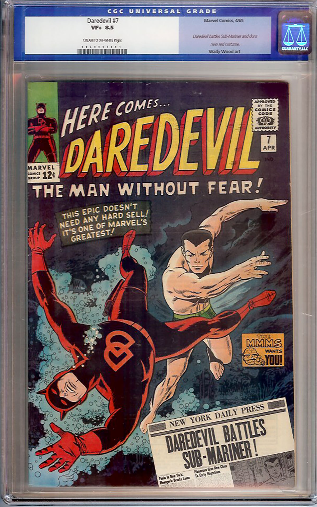 Daredevil #7 CGC 8.5 cr/ow