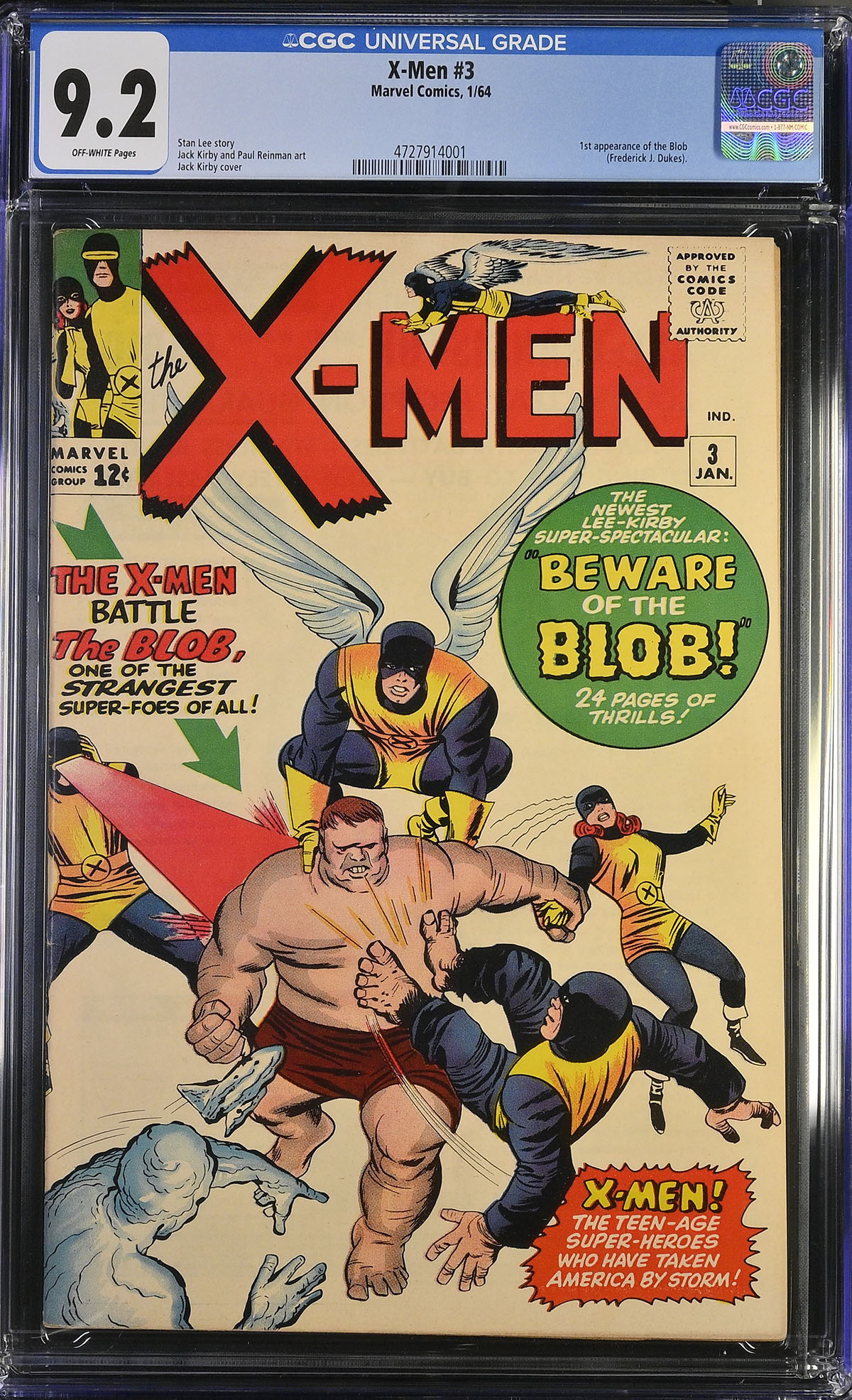 X-Men #3 CGC 9.2 ow