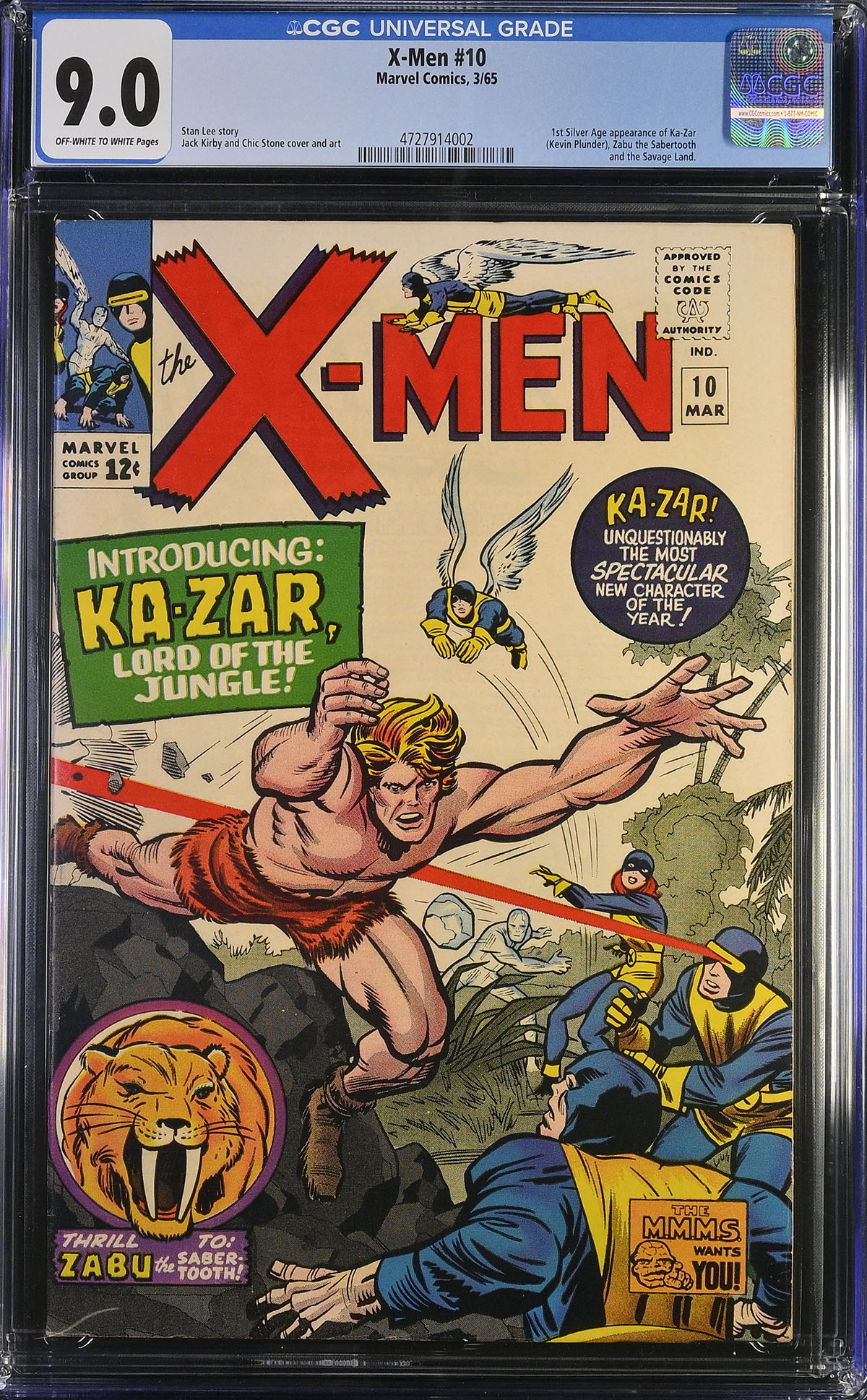 X-Men #10 CGC 9.0 ow/w