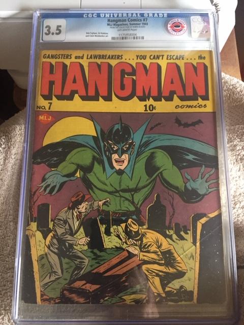 Hangman Comics #7 CGC 3.0 ow