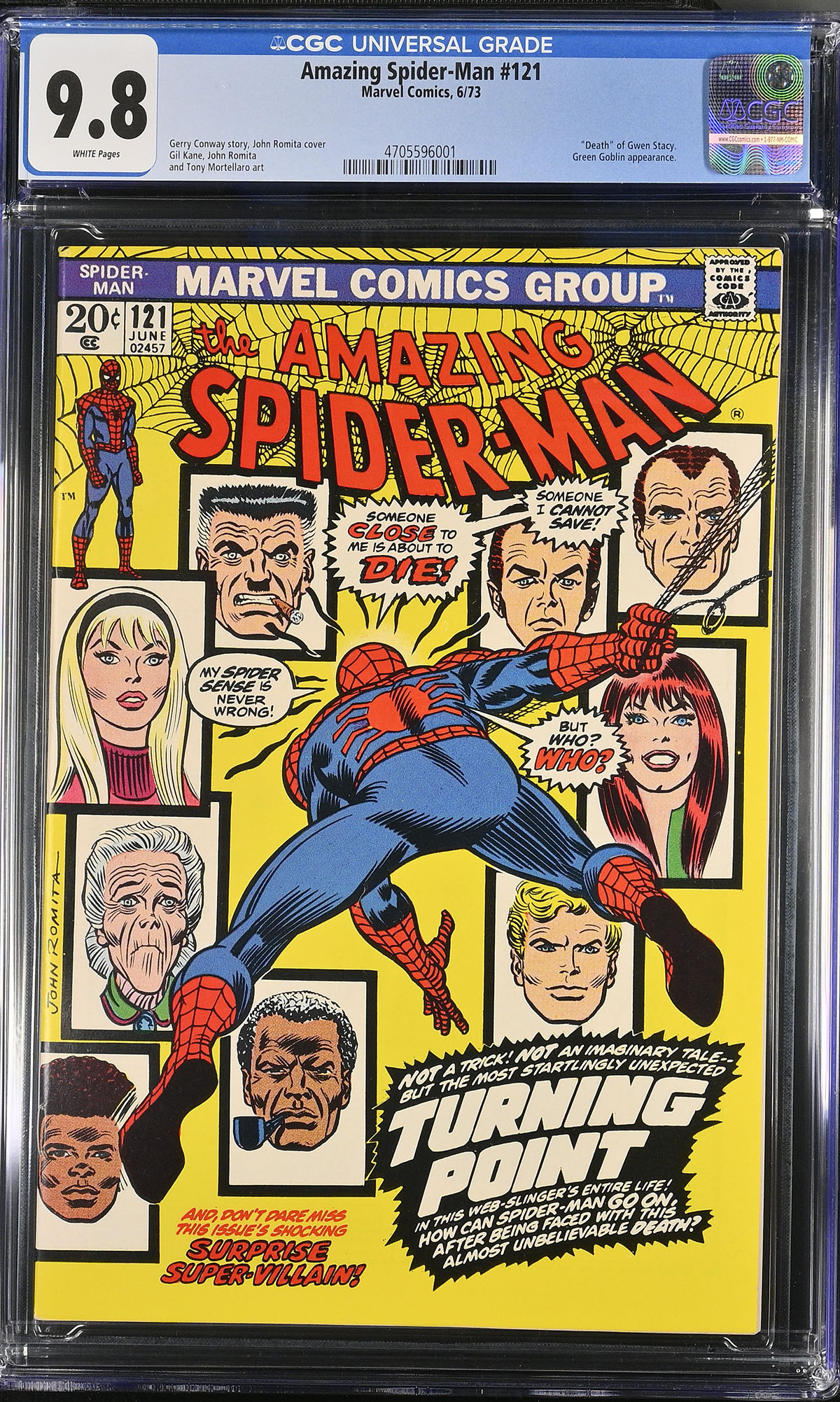 Amazing Spider-Man #121 CGC 9.8 w