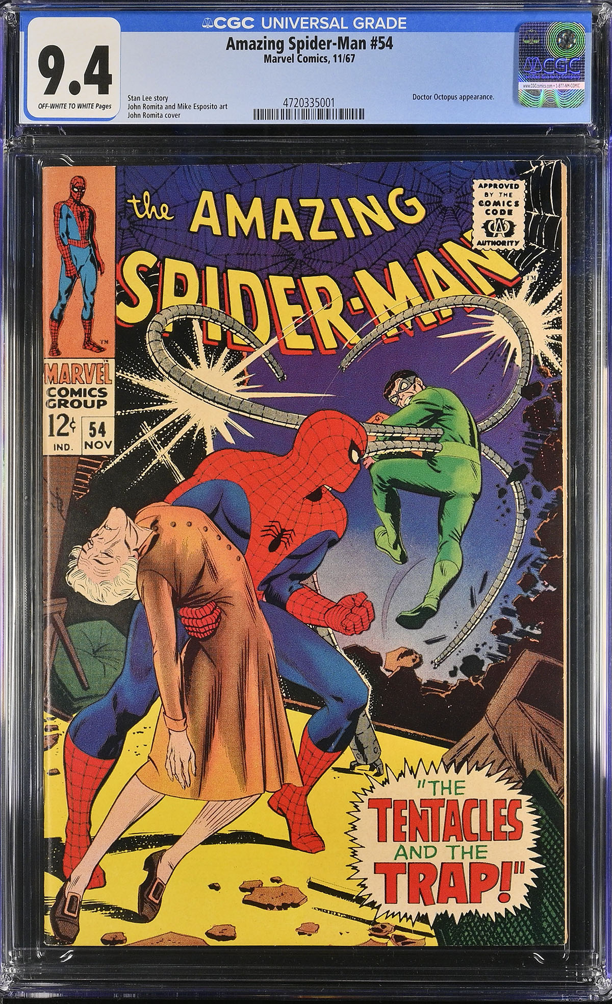 Amazing Spider-Man #54 CGC 9.4 ow/w
