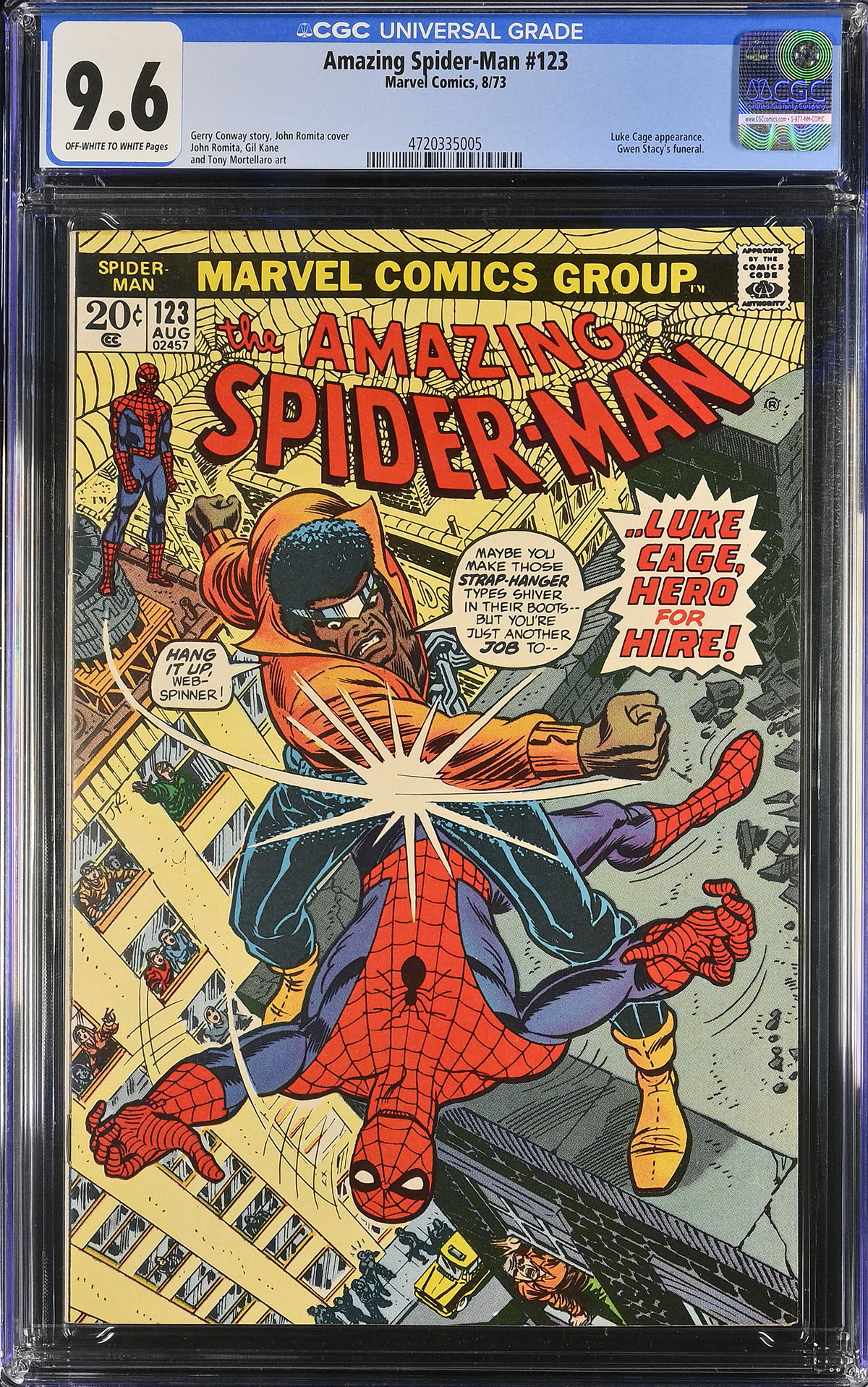 Amazing Spider-Man #123 CGC 9.6 ow/w