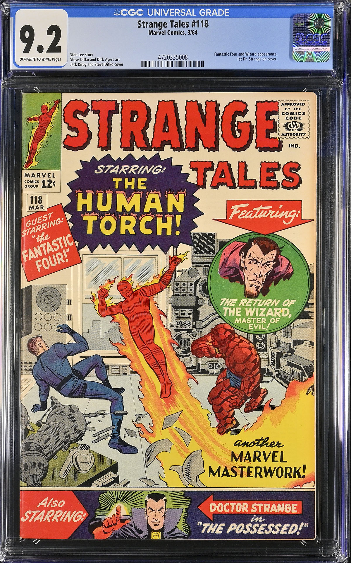 Strange Tales #118 CGC 9.2 ow/w