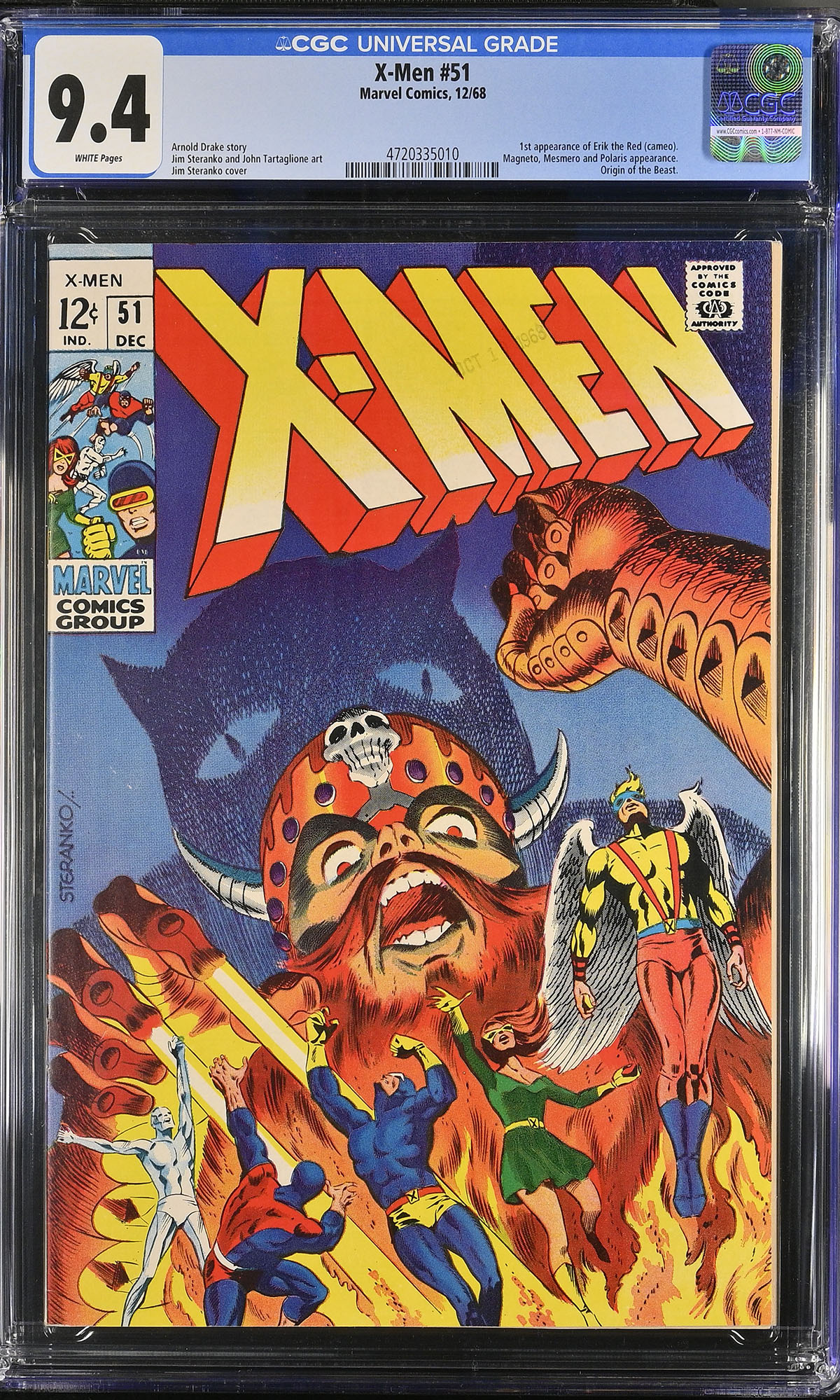 X-Men #51 CGC 9.4 w