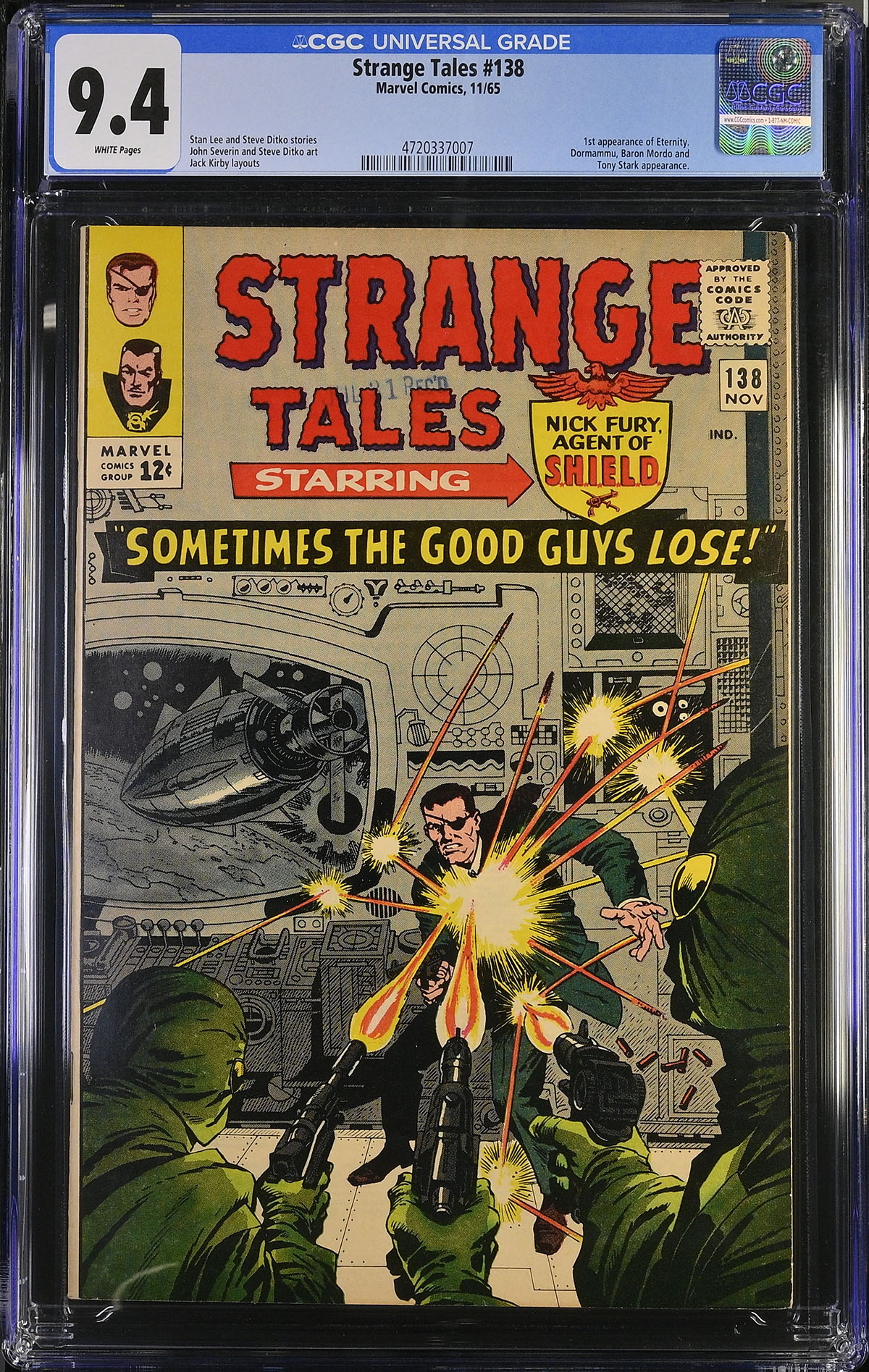 Strange Tales #138 CGC 9.4 w
