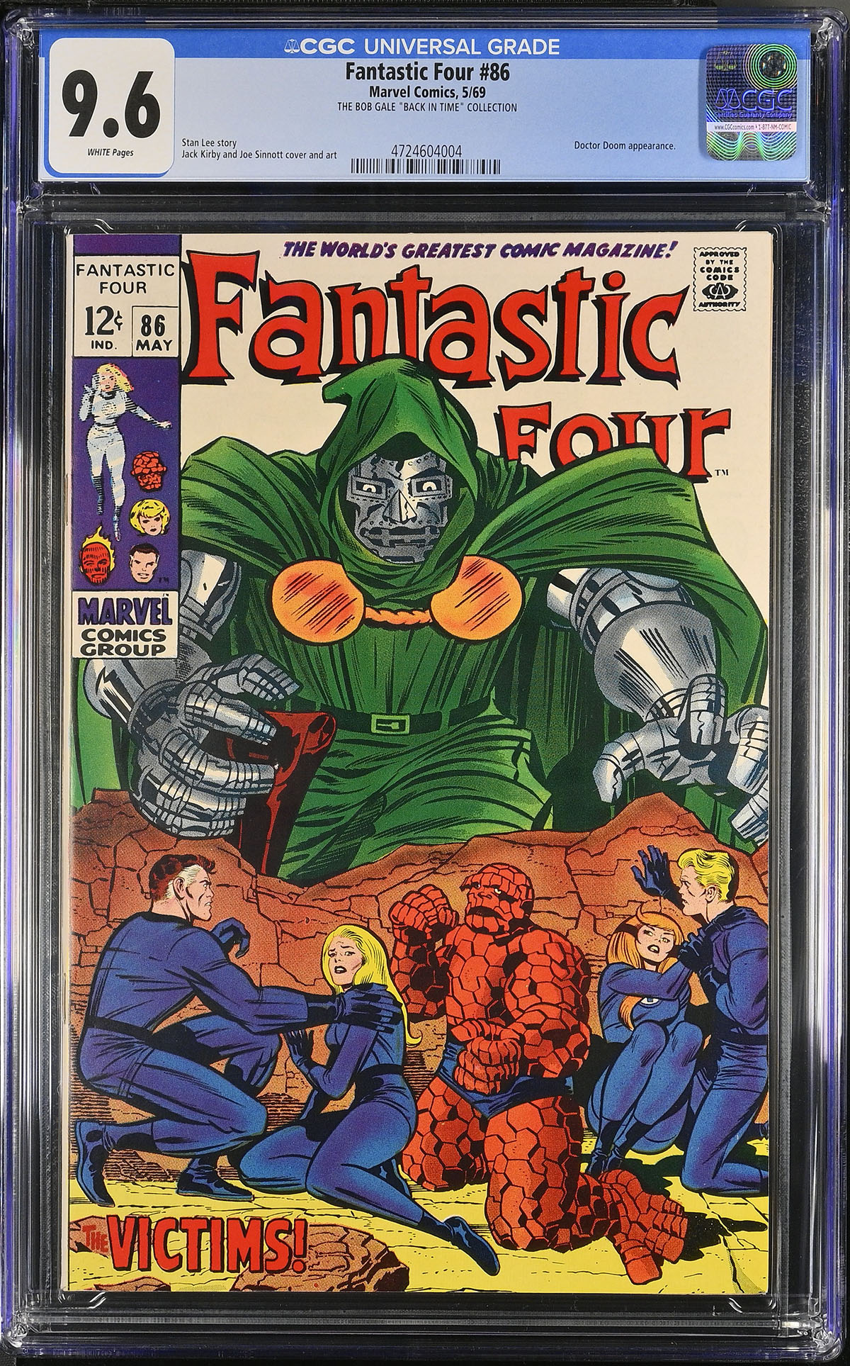 Fantastic Four #86 CGC 9.6 w THE BOB GALE "BACK IN TIME" COLLECTION