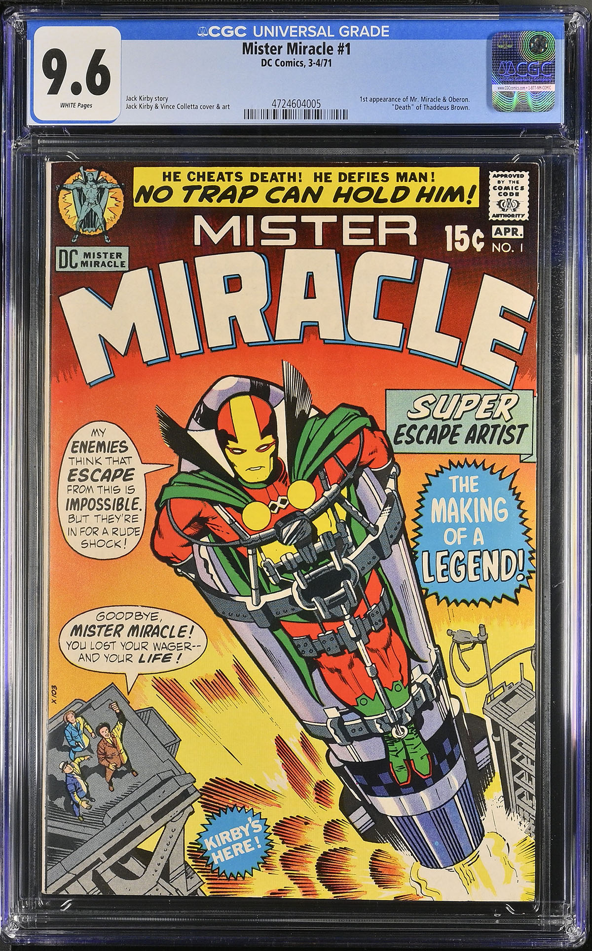Mister Miracle #1 CGC 9.6 w