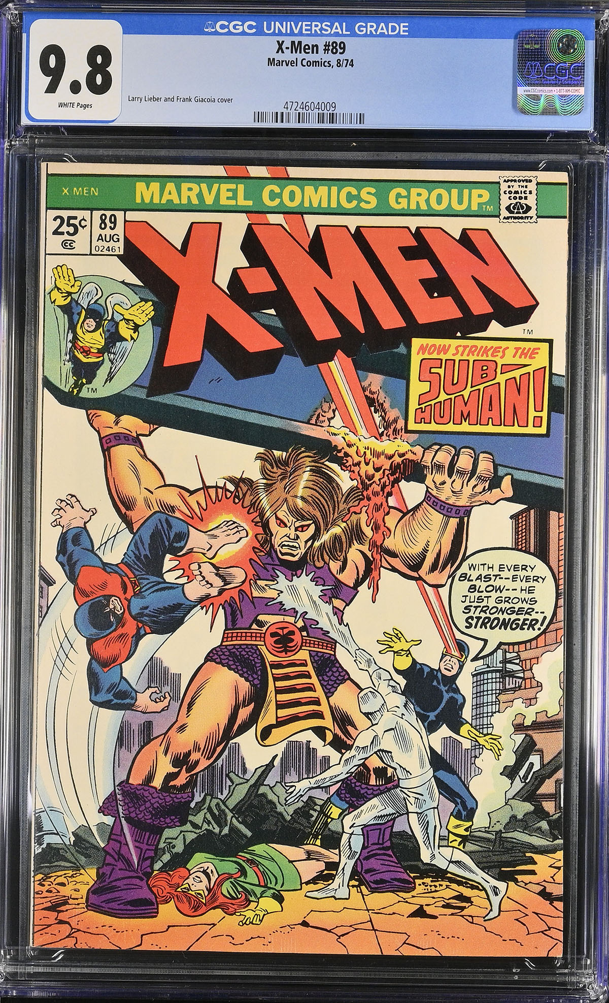 X-Men #89 CGC 9.8 w