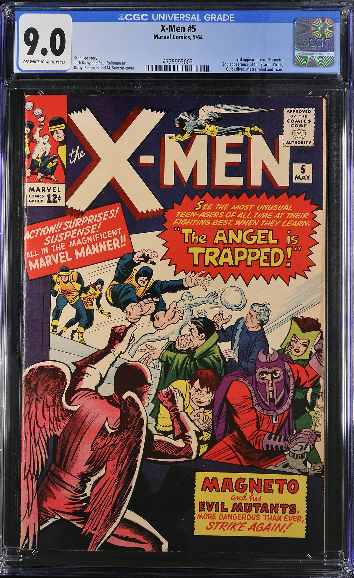 X-Men #5 CGC 9.0 ow/w