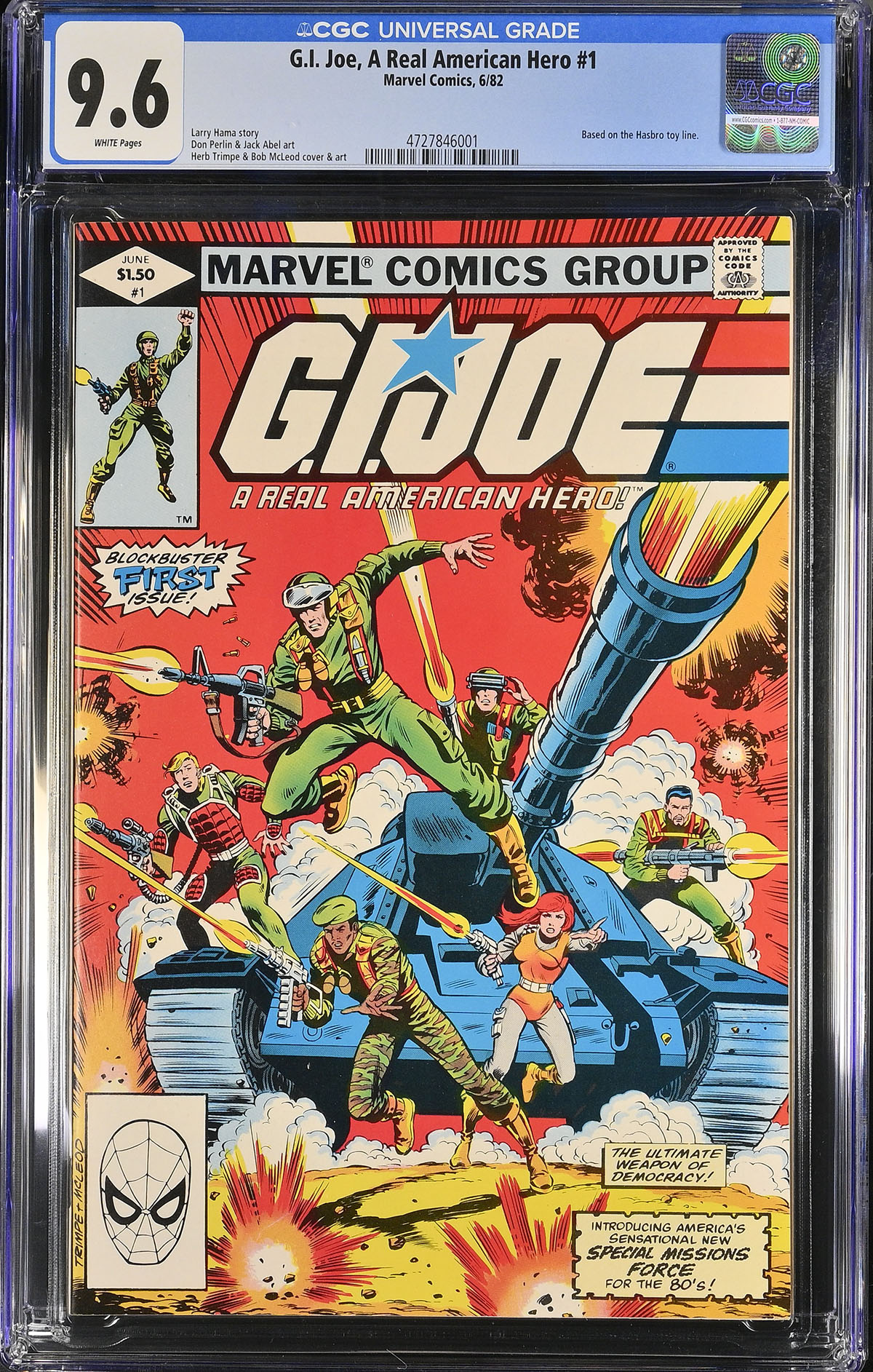 G.I. Joe, A Real American Hero #1 CGC 9.6 w