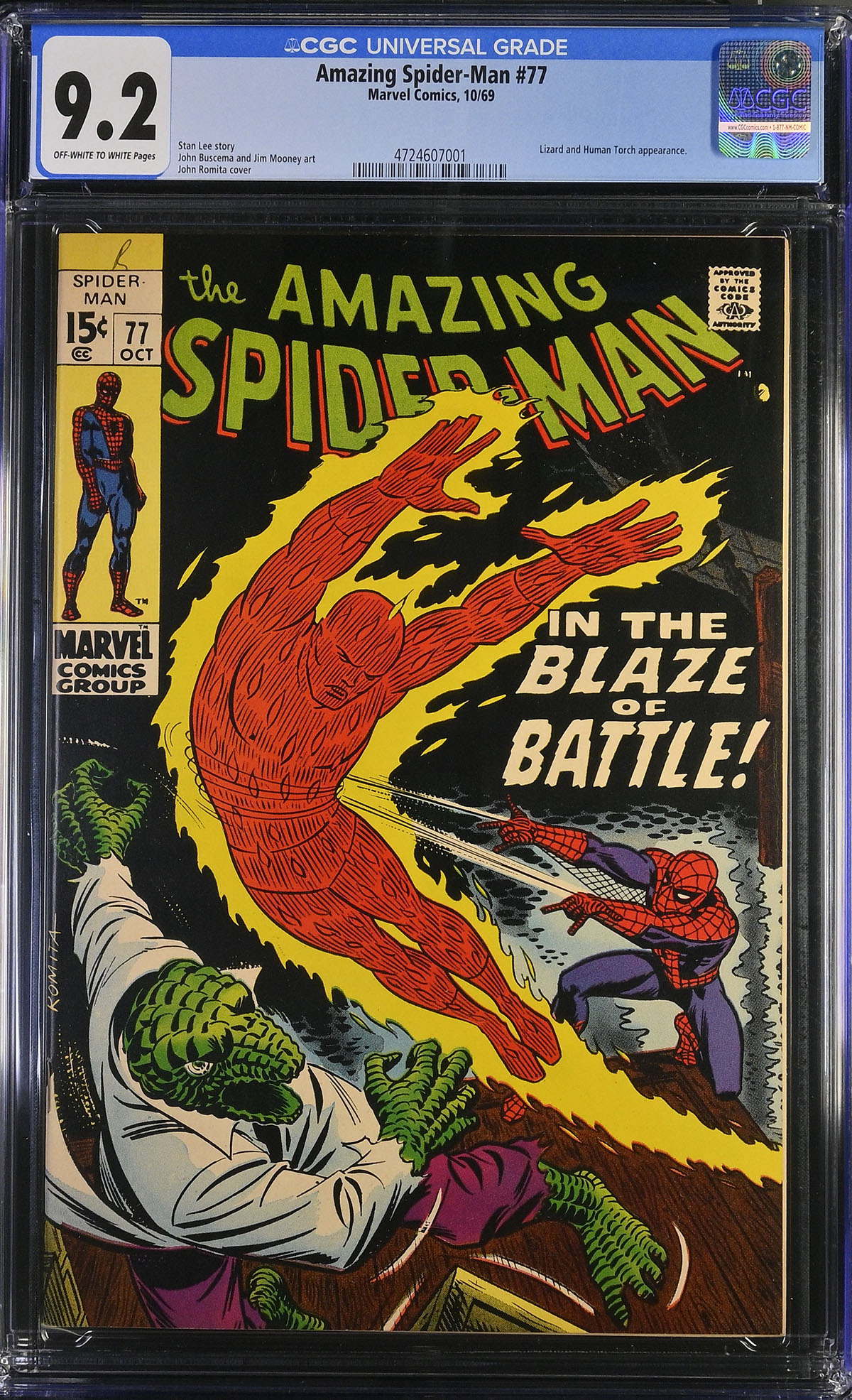 Amazing Spider-Man #77 CGC 9.2 ow/w
