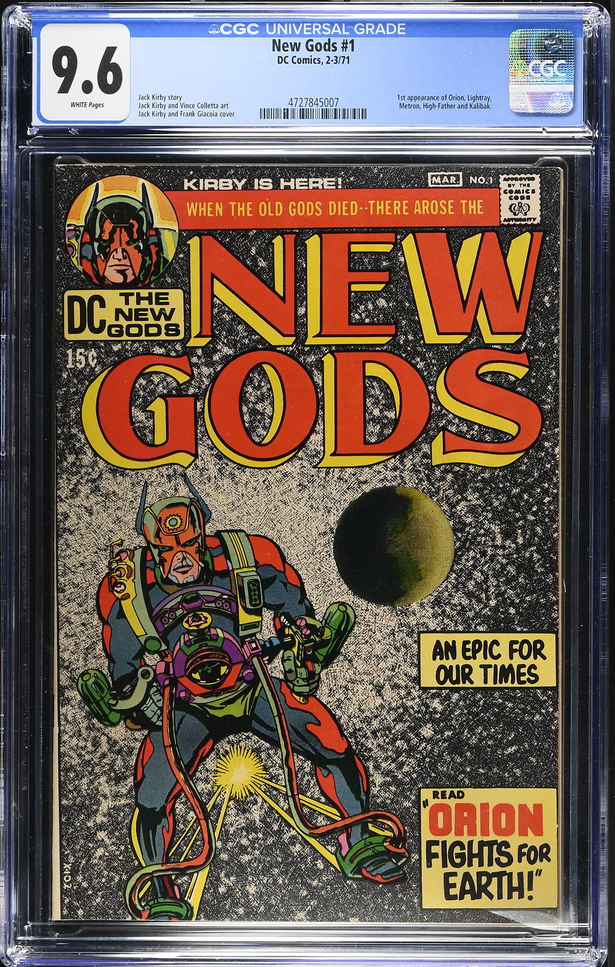 New Gods #1 CGC 9.6 w