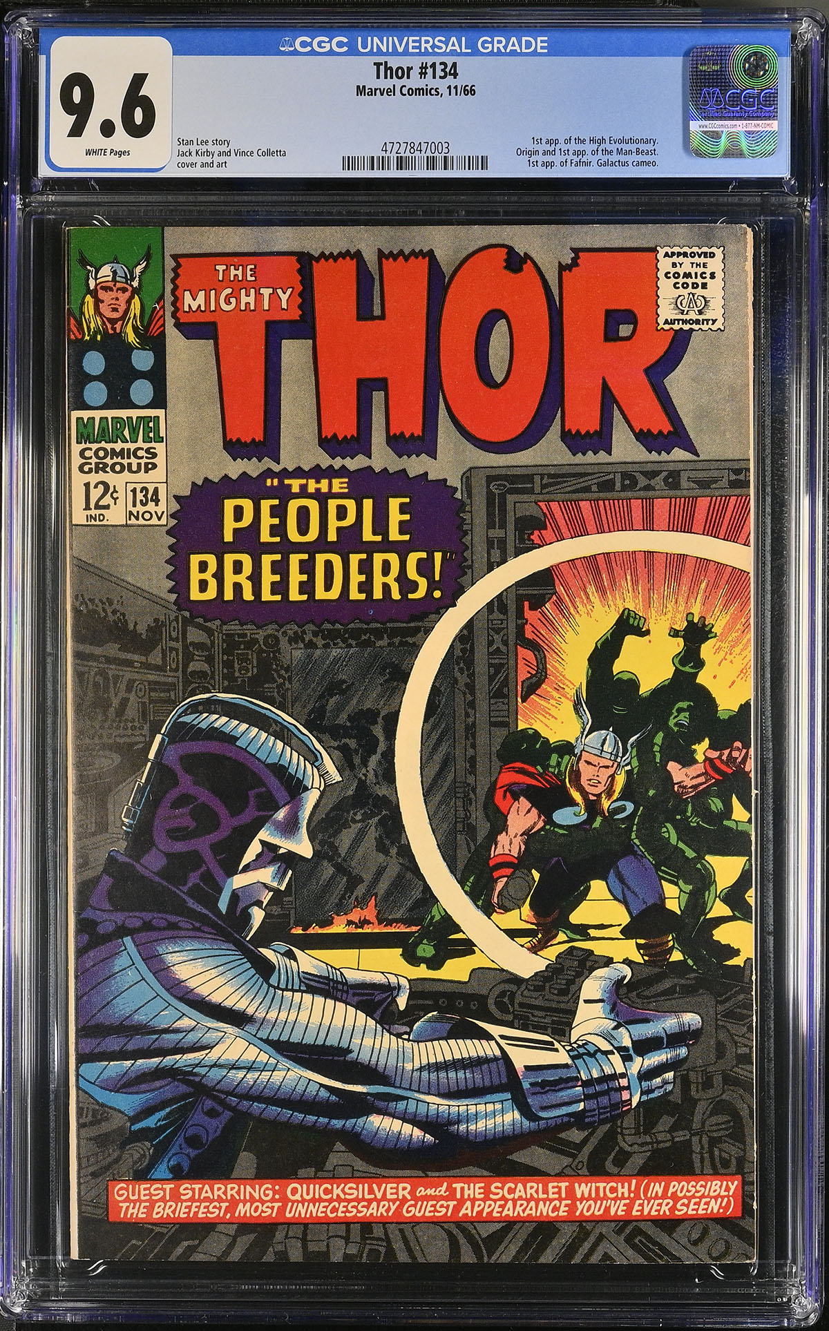Thor #134 CGC 9.6 w