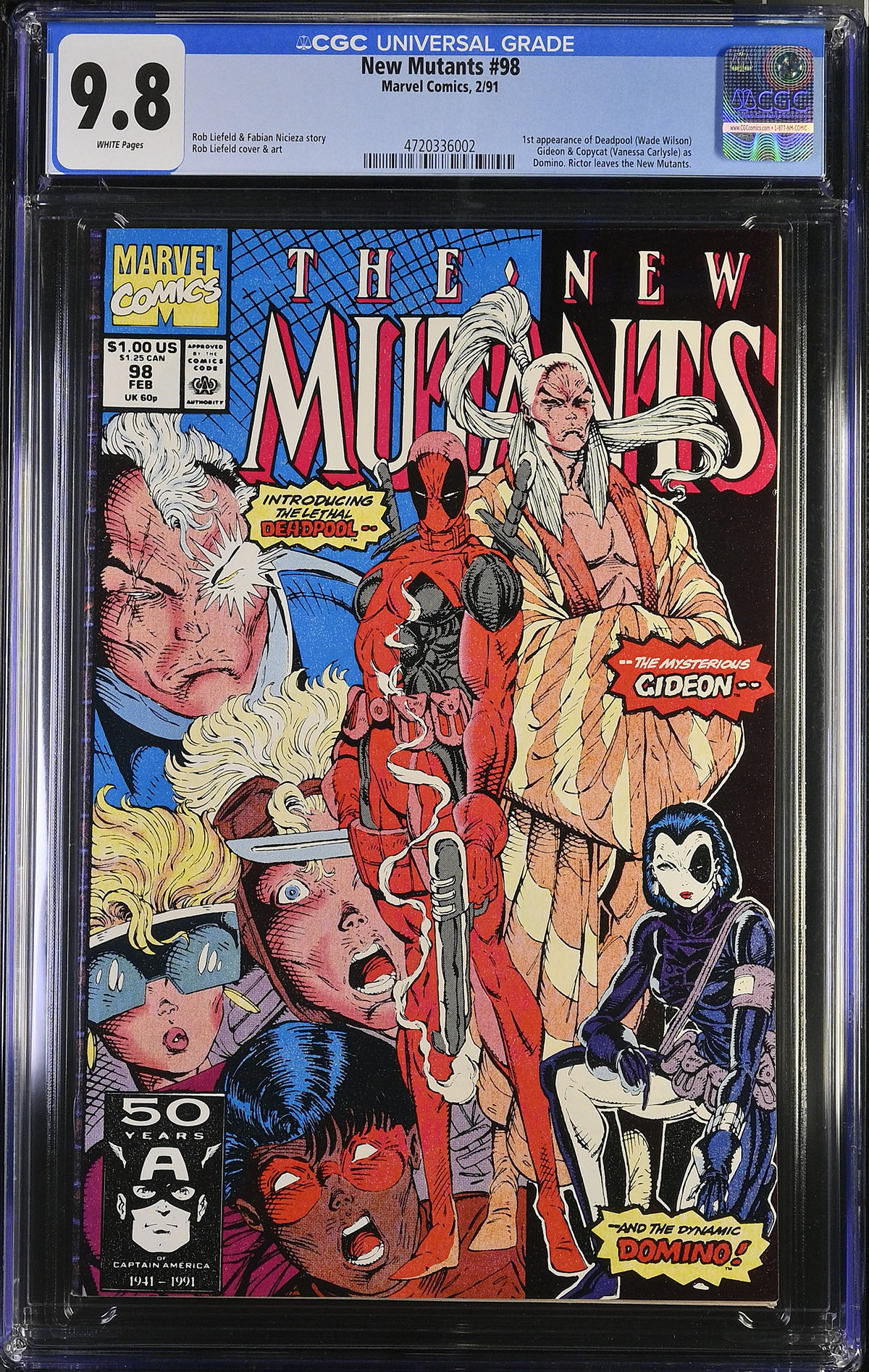 New Mutants #98 CGC 9.8 w