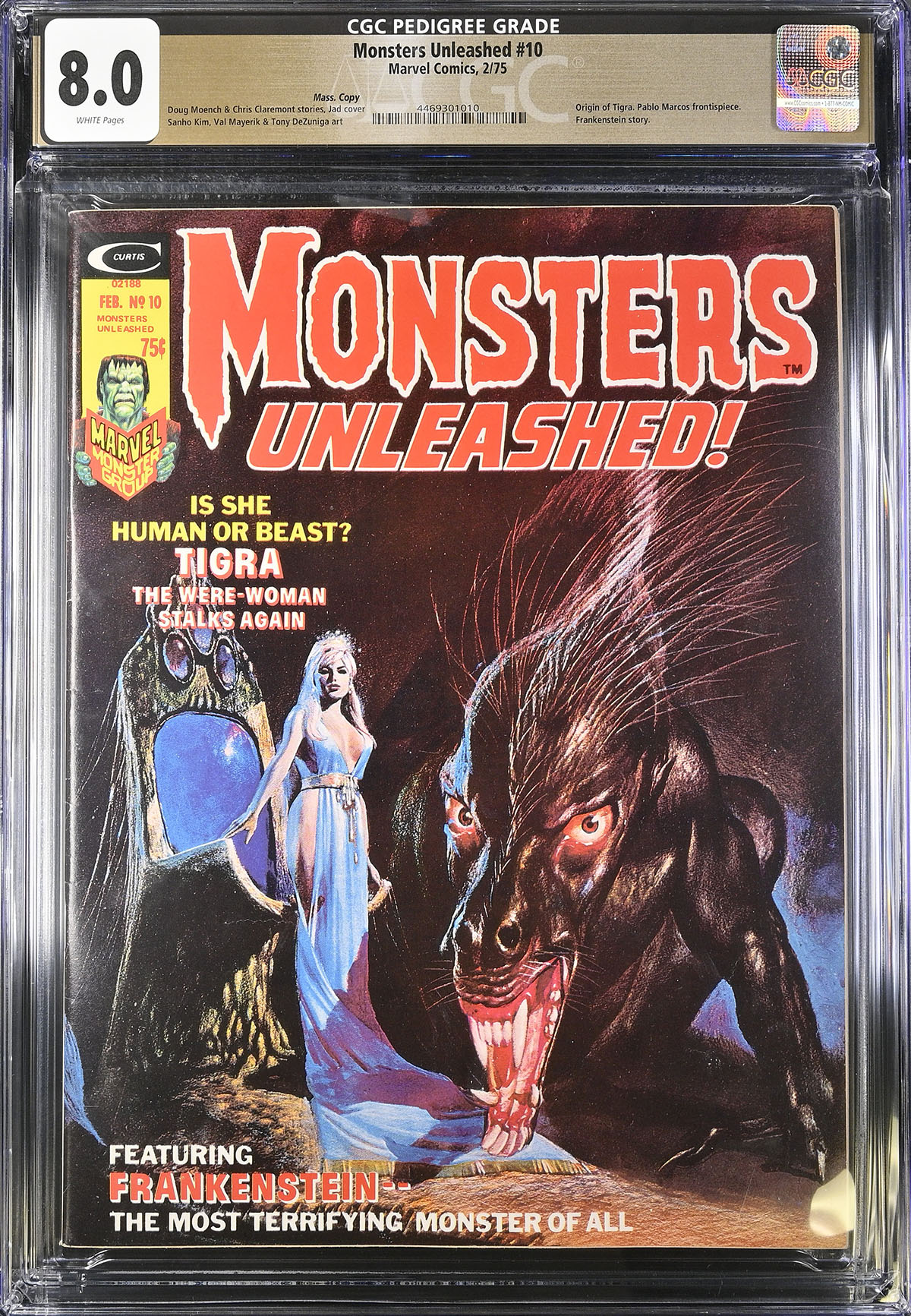Monsters Unleashed #10 CGC 8.0 w Mass. Copy