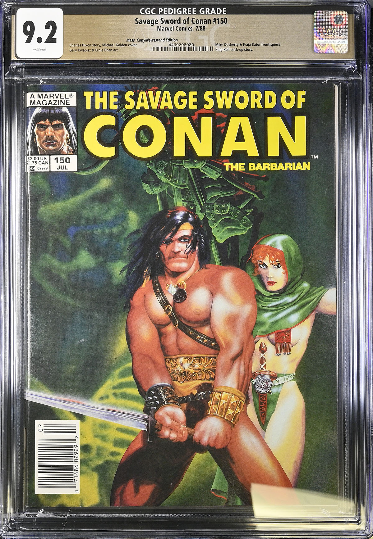 Savage Sword of Conan #150 CGC 9.2 w Mass. Copy