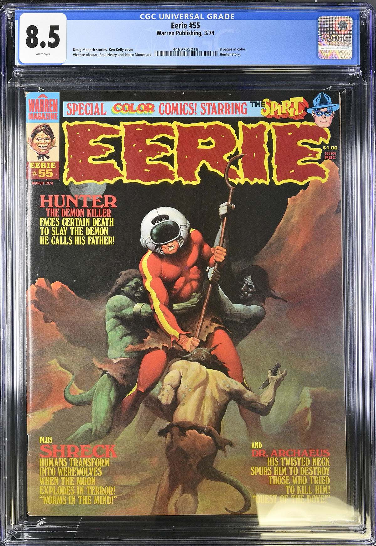 Eerie #55 CGC 8.5 w