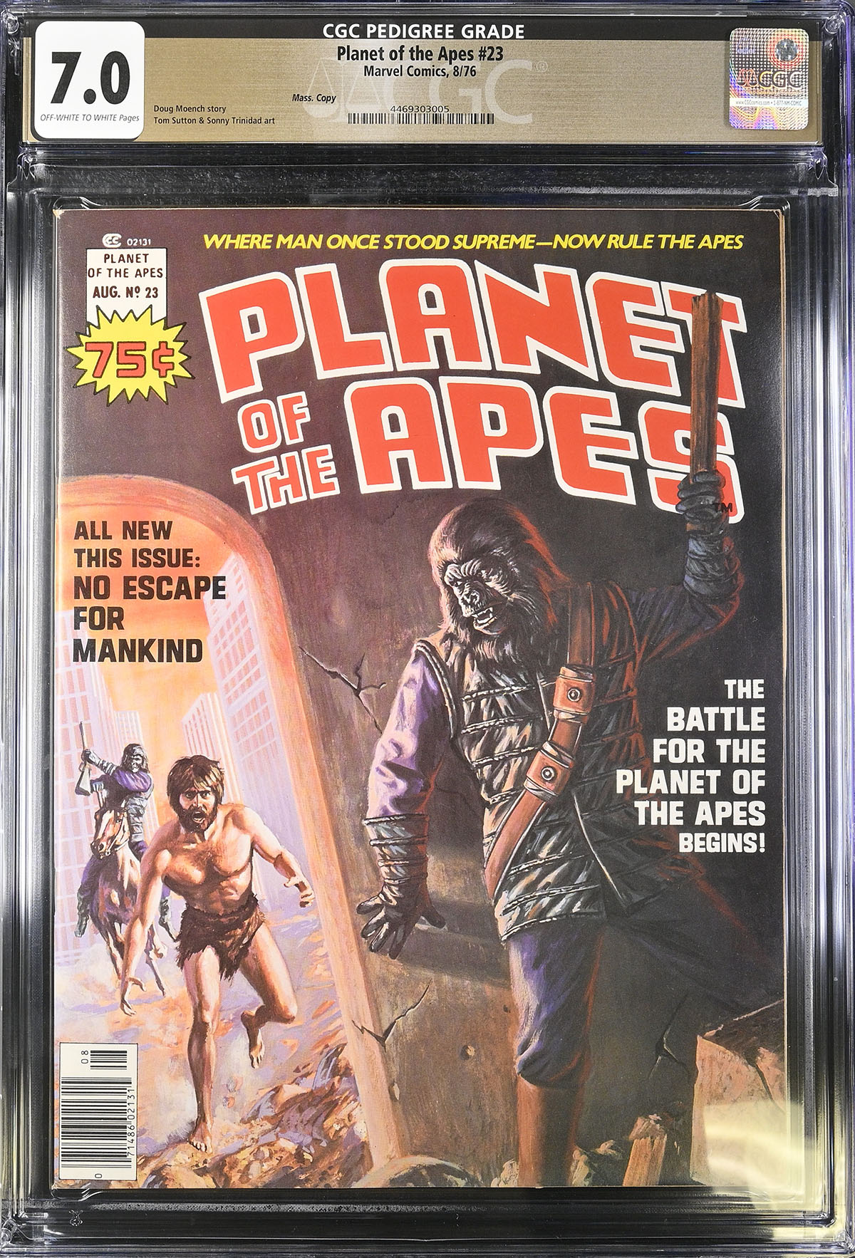 Planet of the Apes #23 CGC 7.0 ow/w Mass. Copy