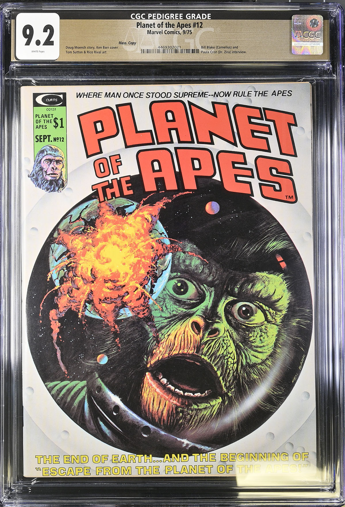Planet of the Apes #12 CGC 9.2 w Mass. Copy