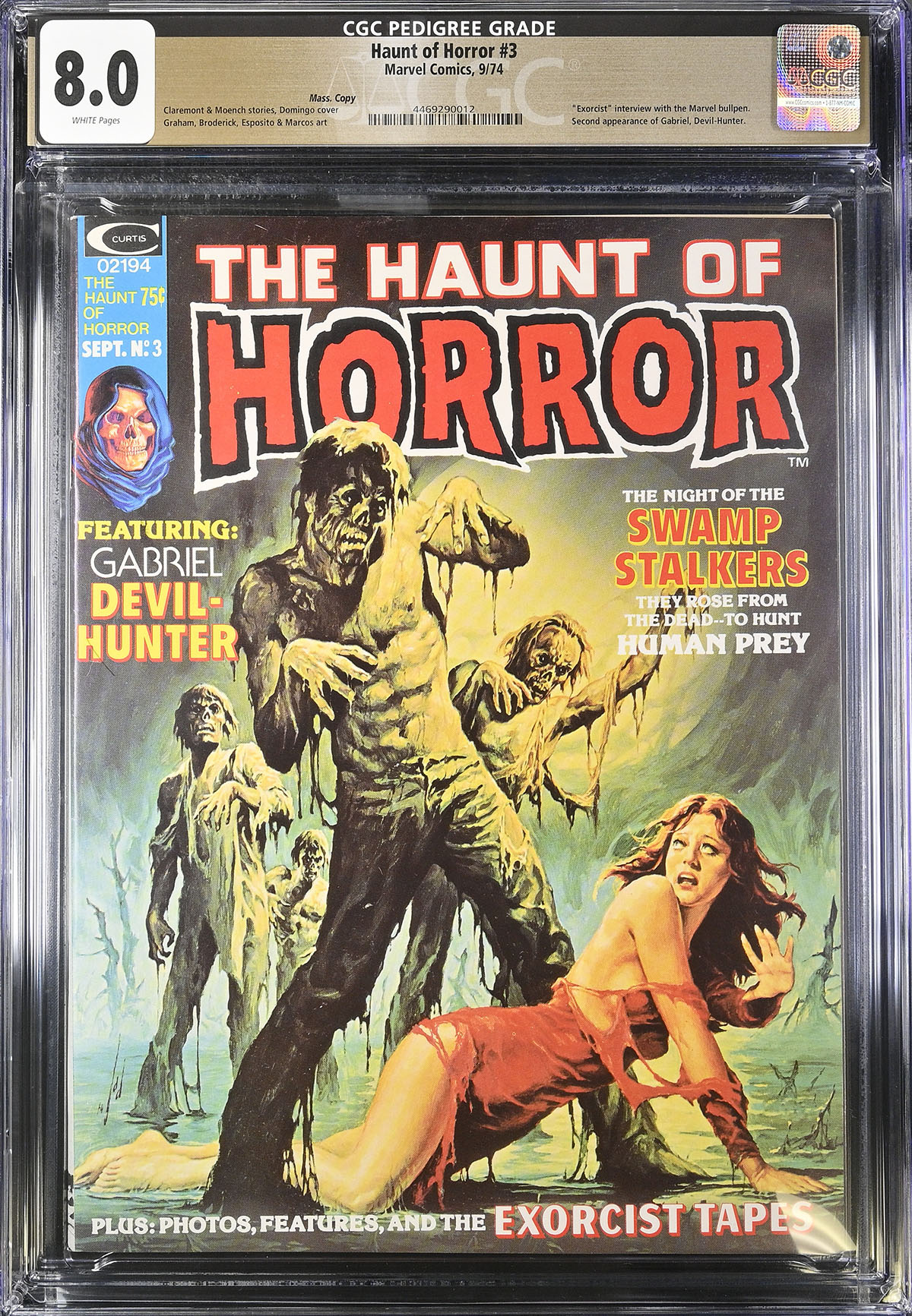 Haunt of Horror #3 CGC 8.0 w Mass. Copy