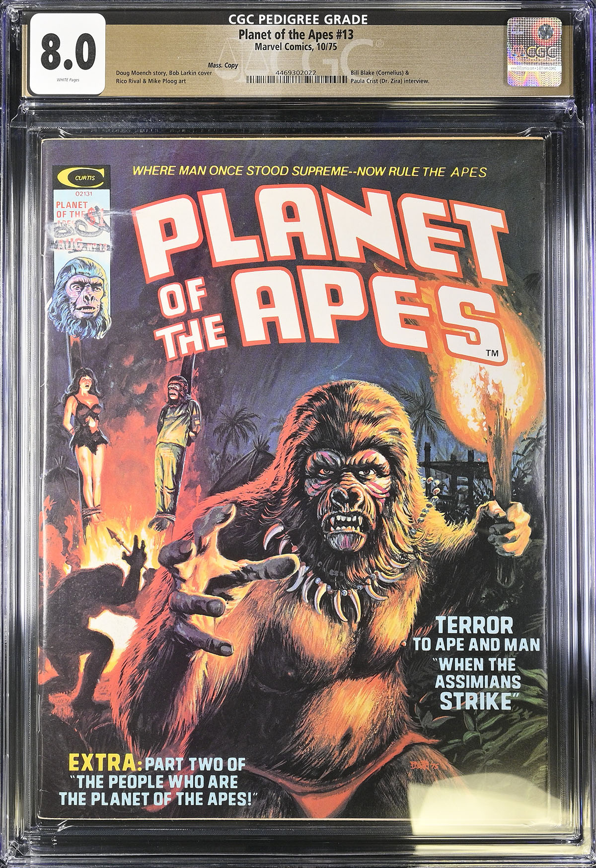 Planet of the Apes #13 CGC 8.0 w Mass. Copy