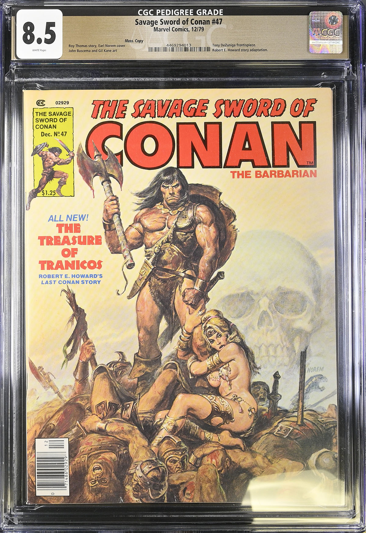Savage Sword of Conan #47 CGC 8.5 w Mass. Copy