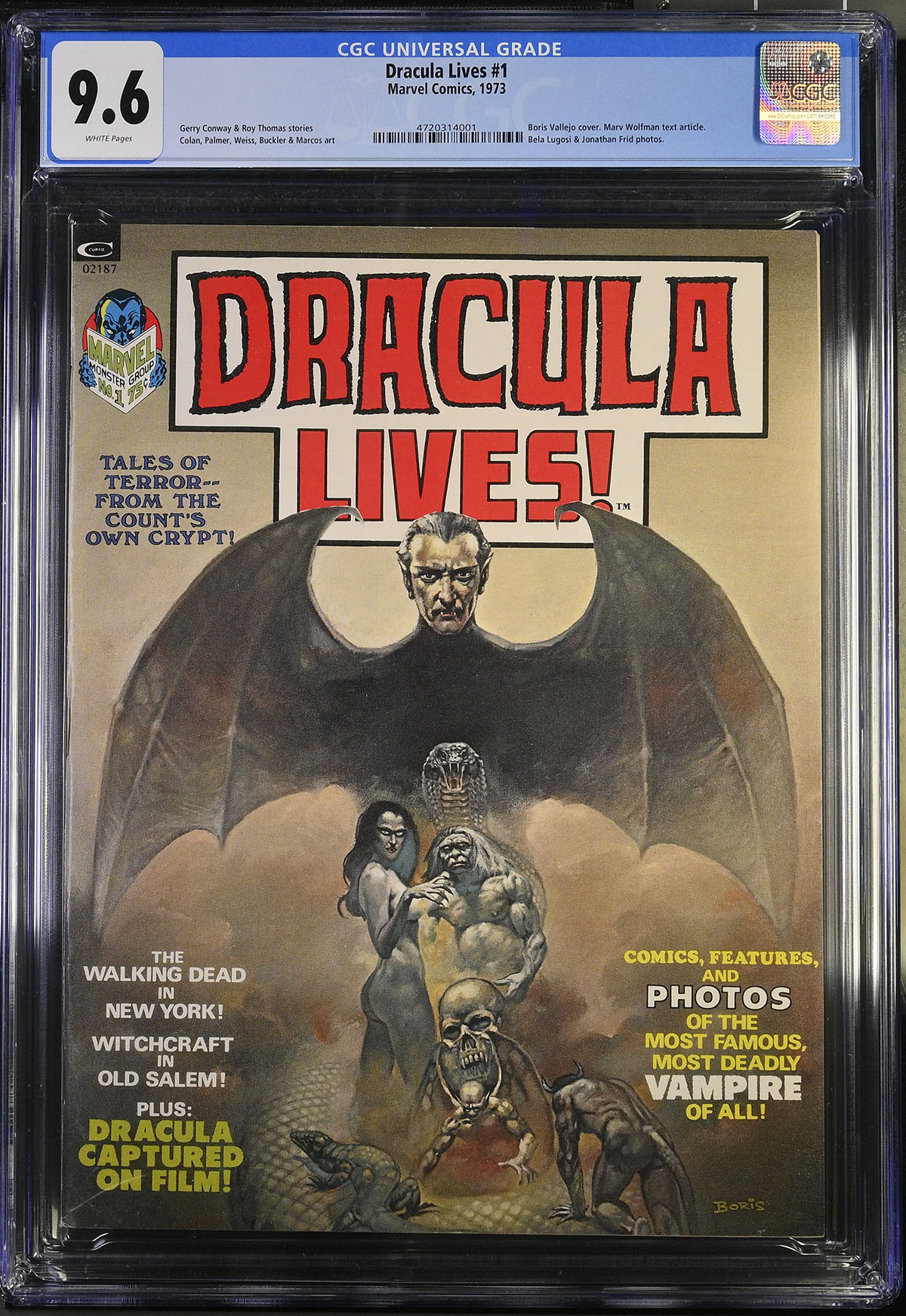 Dracula Lives #1 CGC 9.6 w Fantast