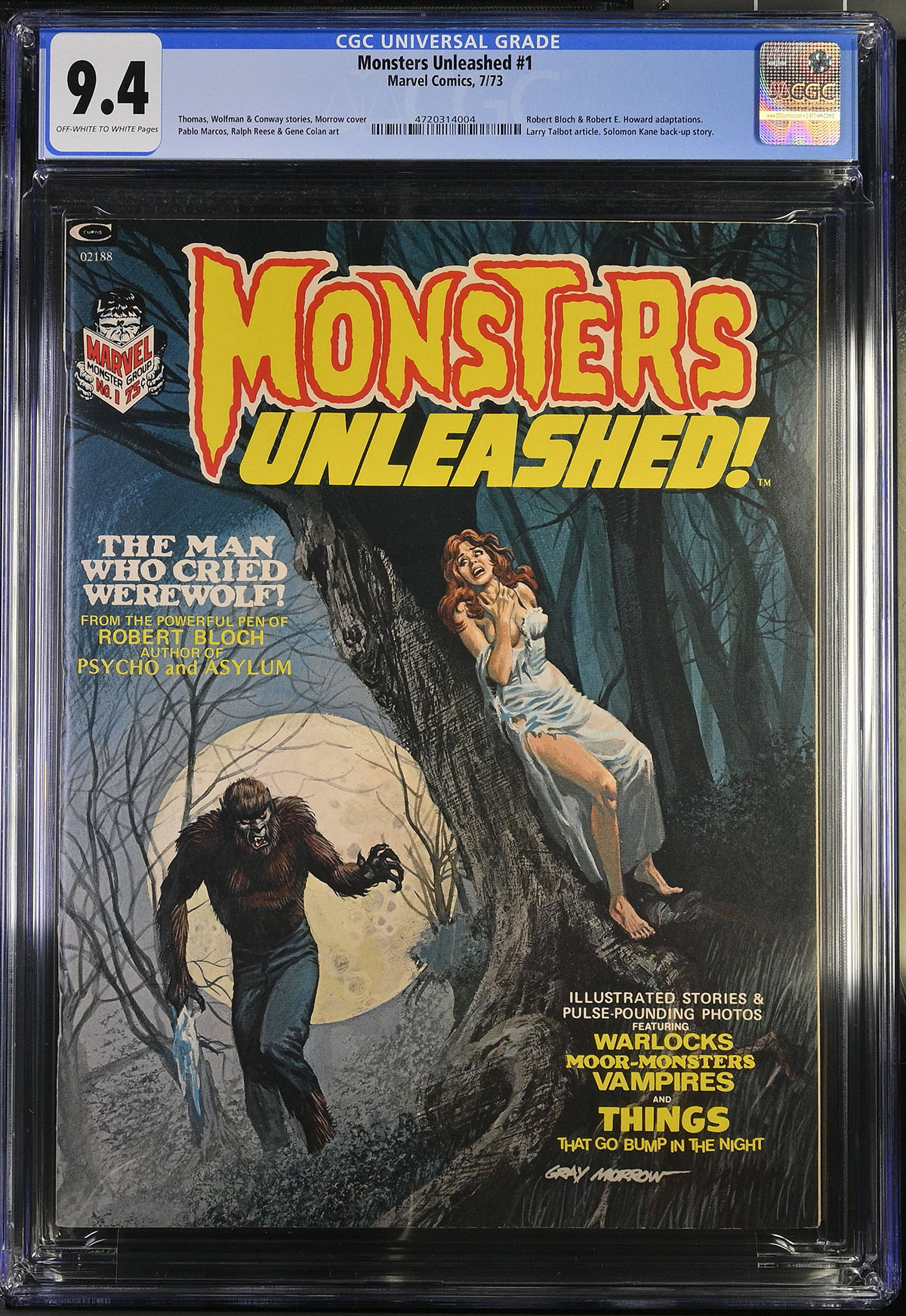 Monsters Unleashed #1 CGC 9.4 ow/w Fantast