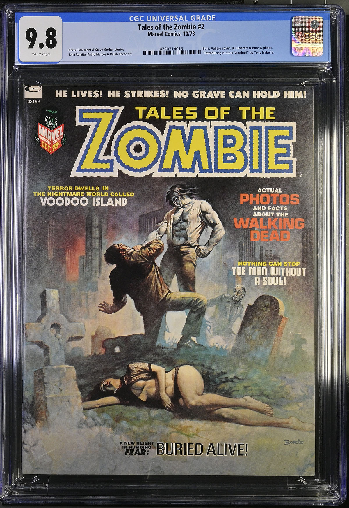 Tales of the Zombie #2 CGC 9.8 w Fantast